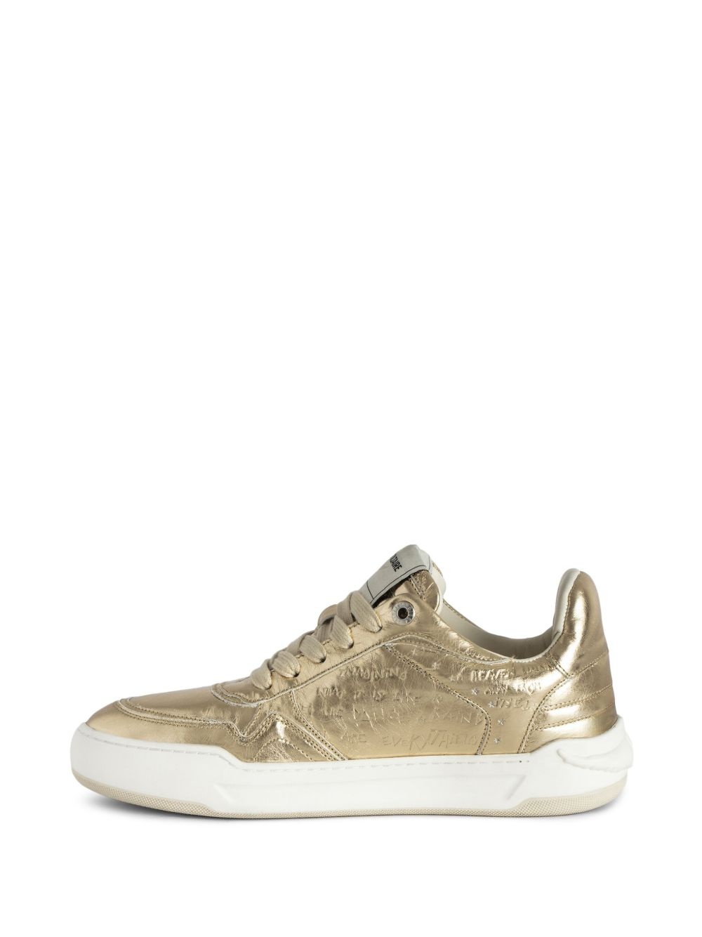 Wings Sneakers - Zadig & Voltaire - Leather - Gold - 5