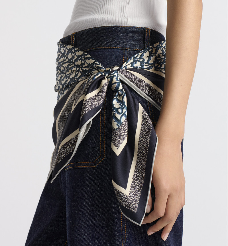 Dior Dior Oblique Diortwin 90 Square Scarf outlook