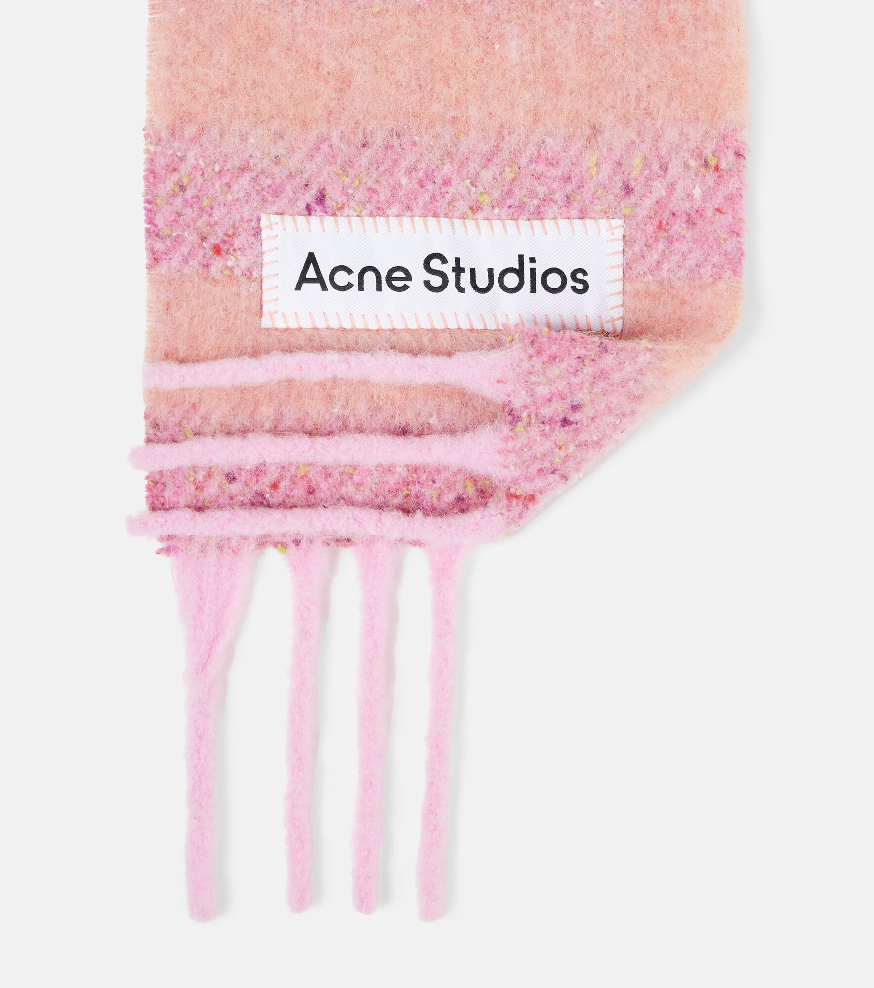 Striped wool-blend scarf - 5