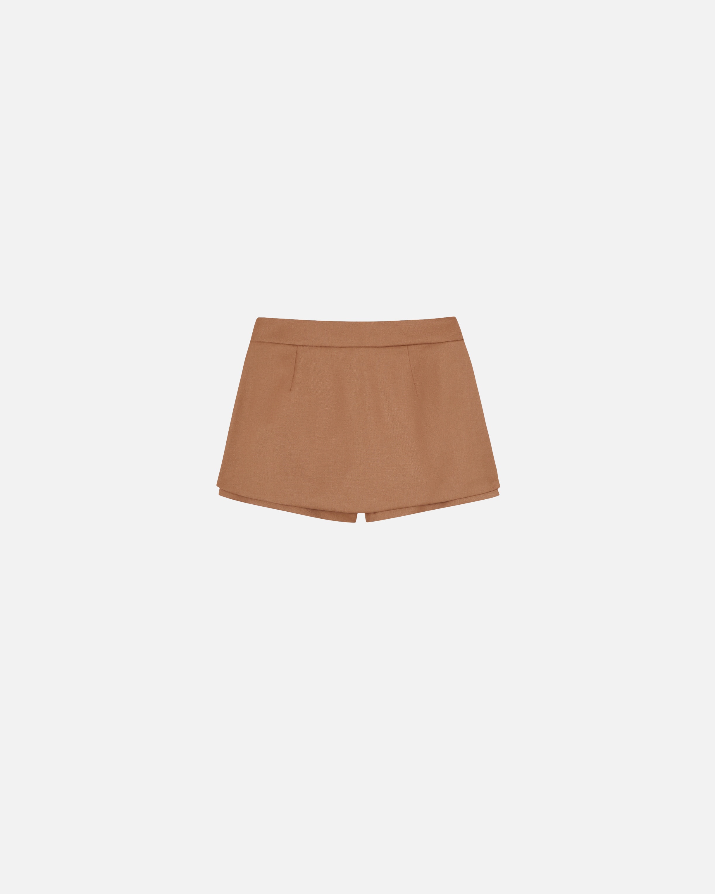 FLANNEL MINI SKIRT-EFFECT SHORTS - 6