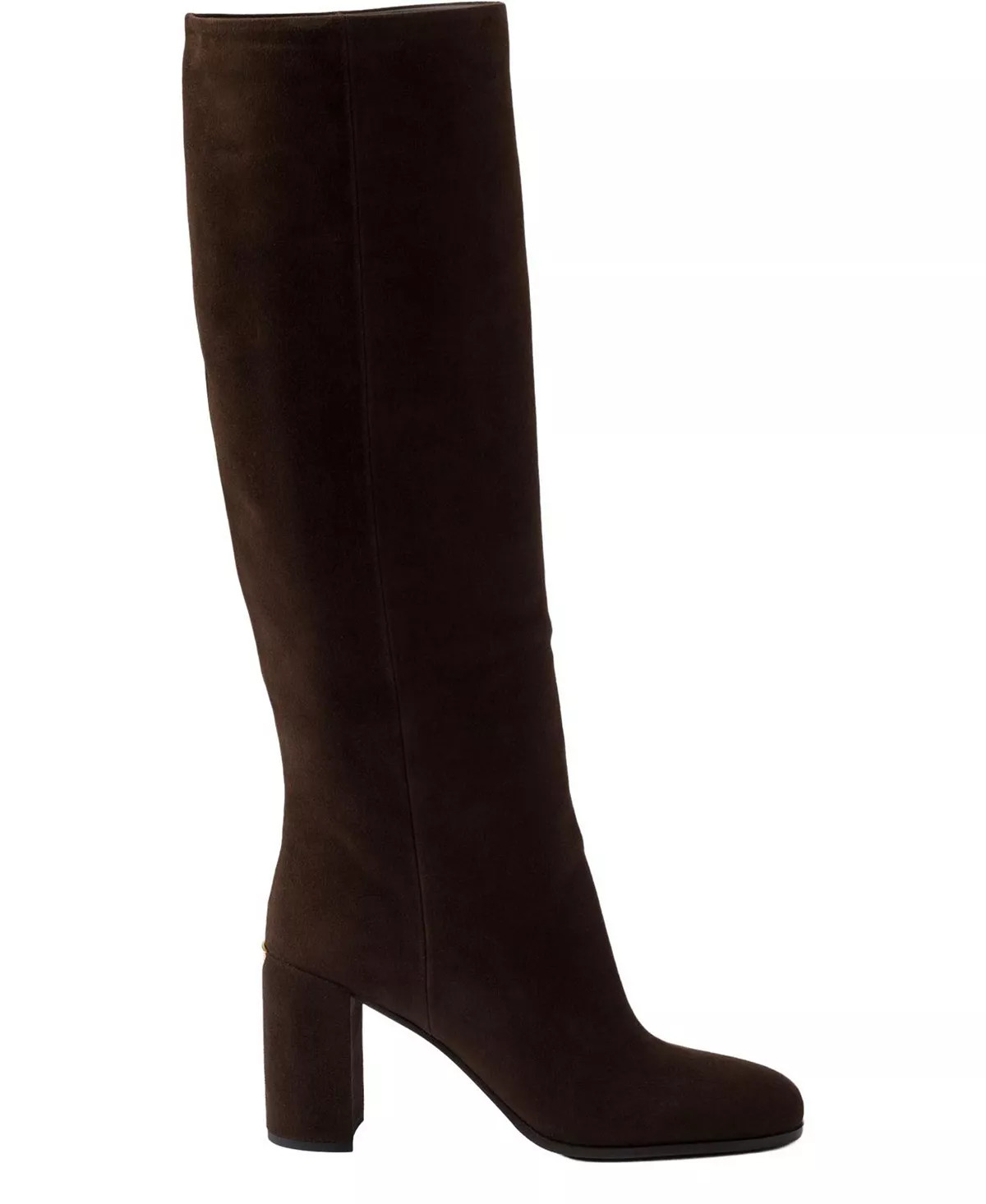 Women's Heeled Suede Boots - 2