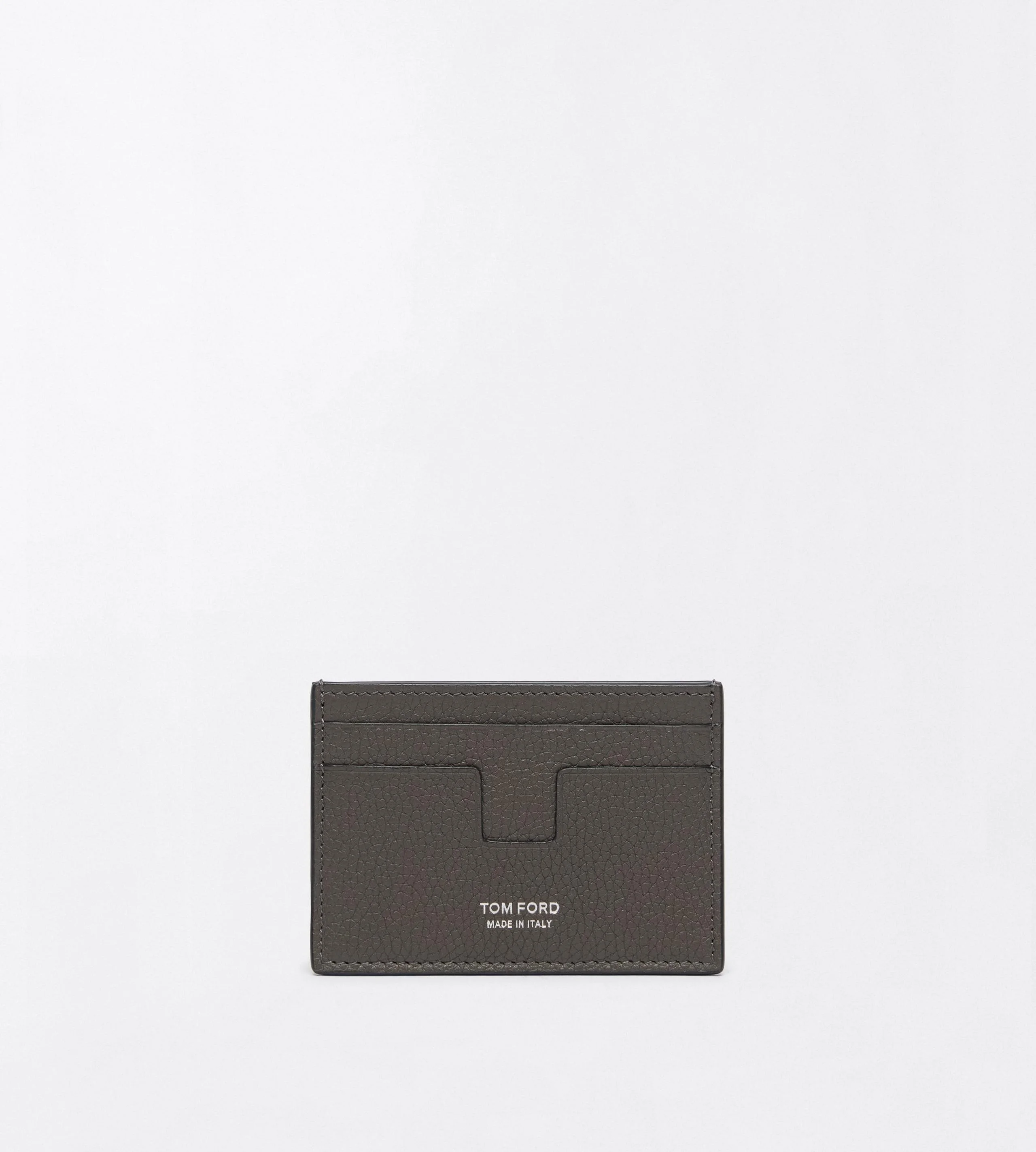 GRAIN LEATHER MONEY CLIP CARDHOLDER - 1