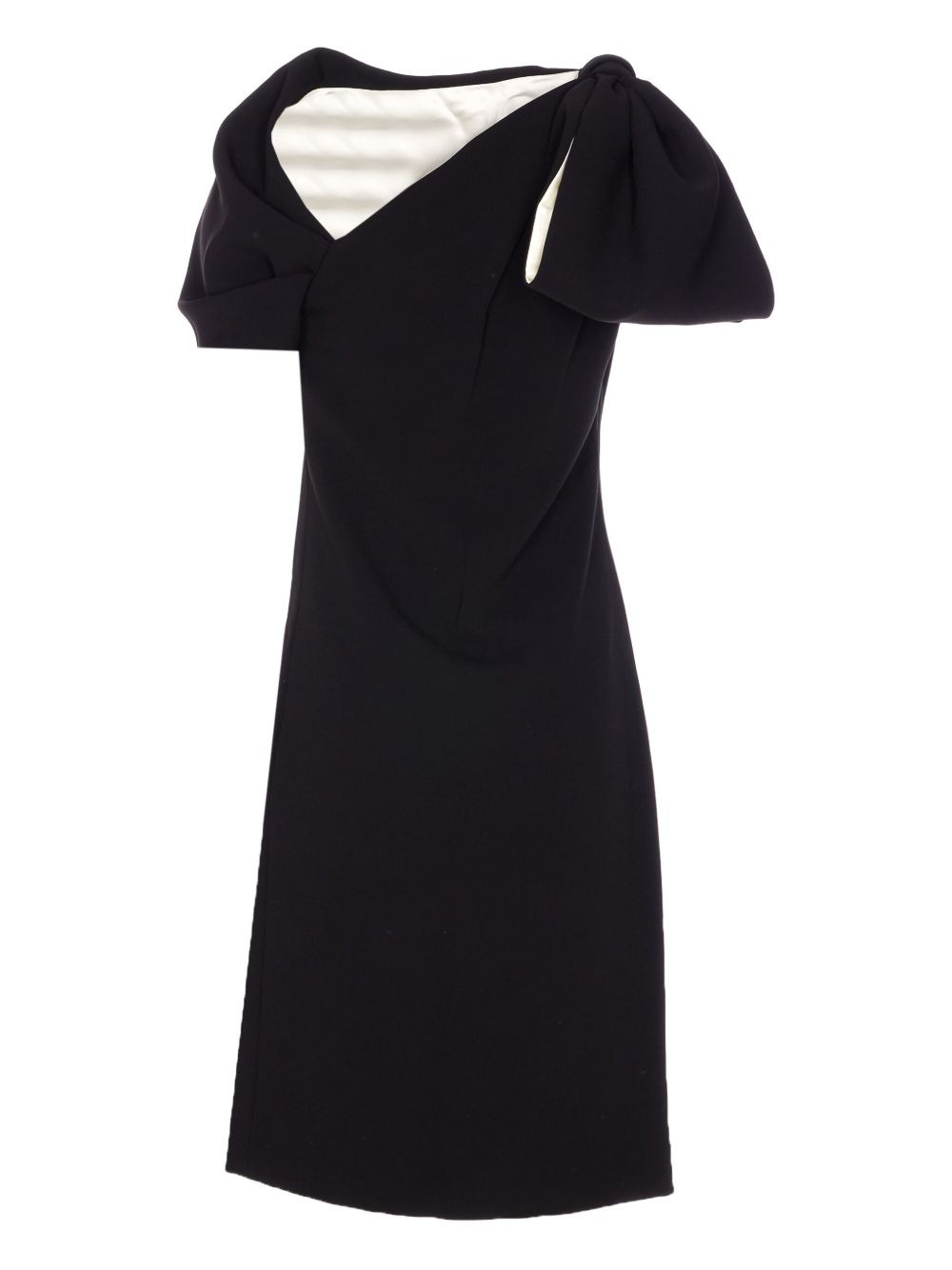 bow-detail zip mini dress - 2