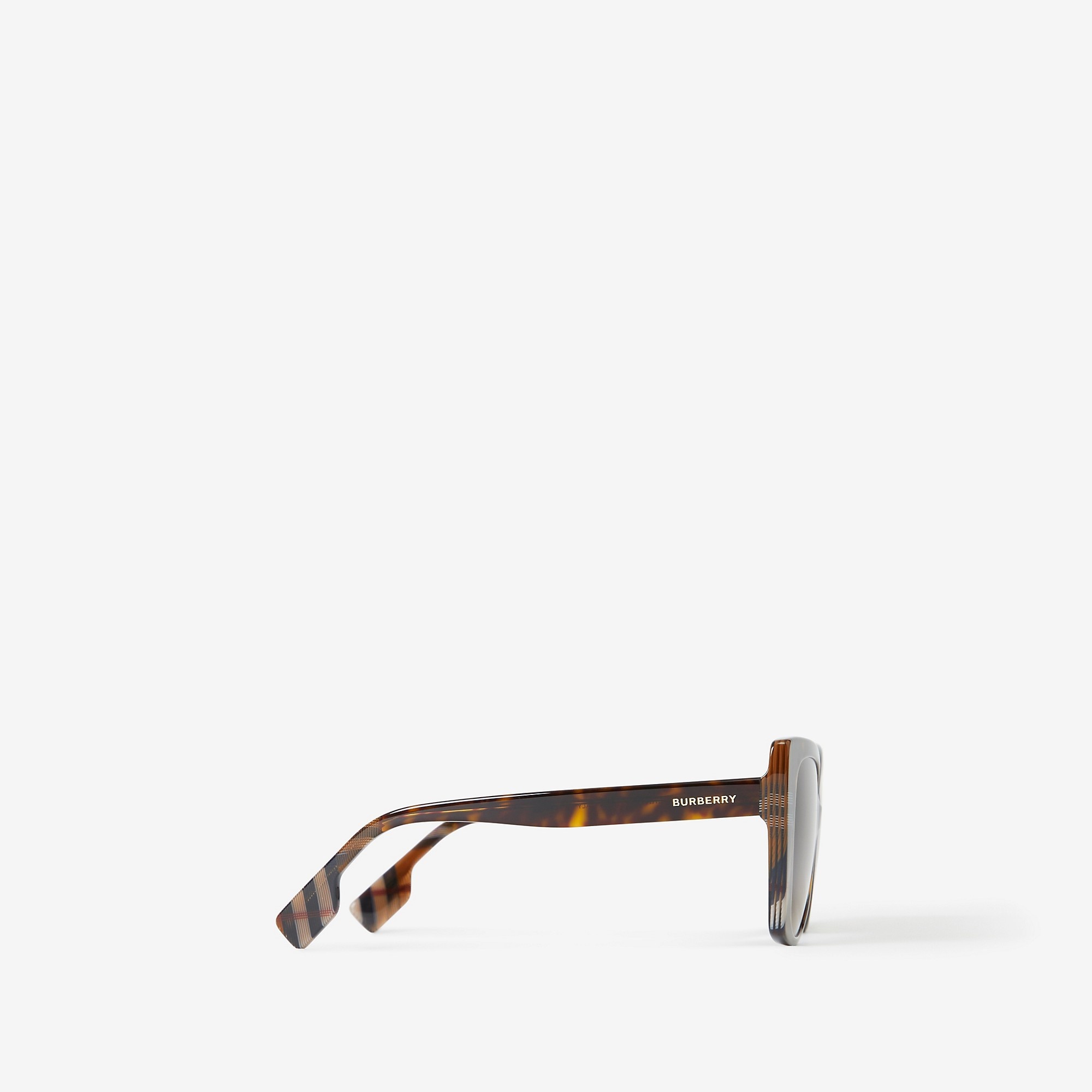 Check Oversized Cat-eye Frame Sunglasses - 2