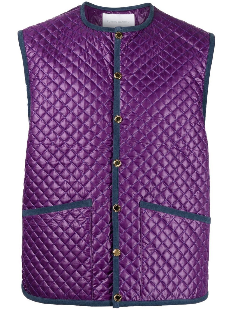 quilted fitted gilet 1