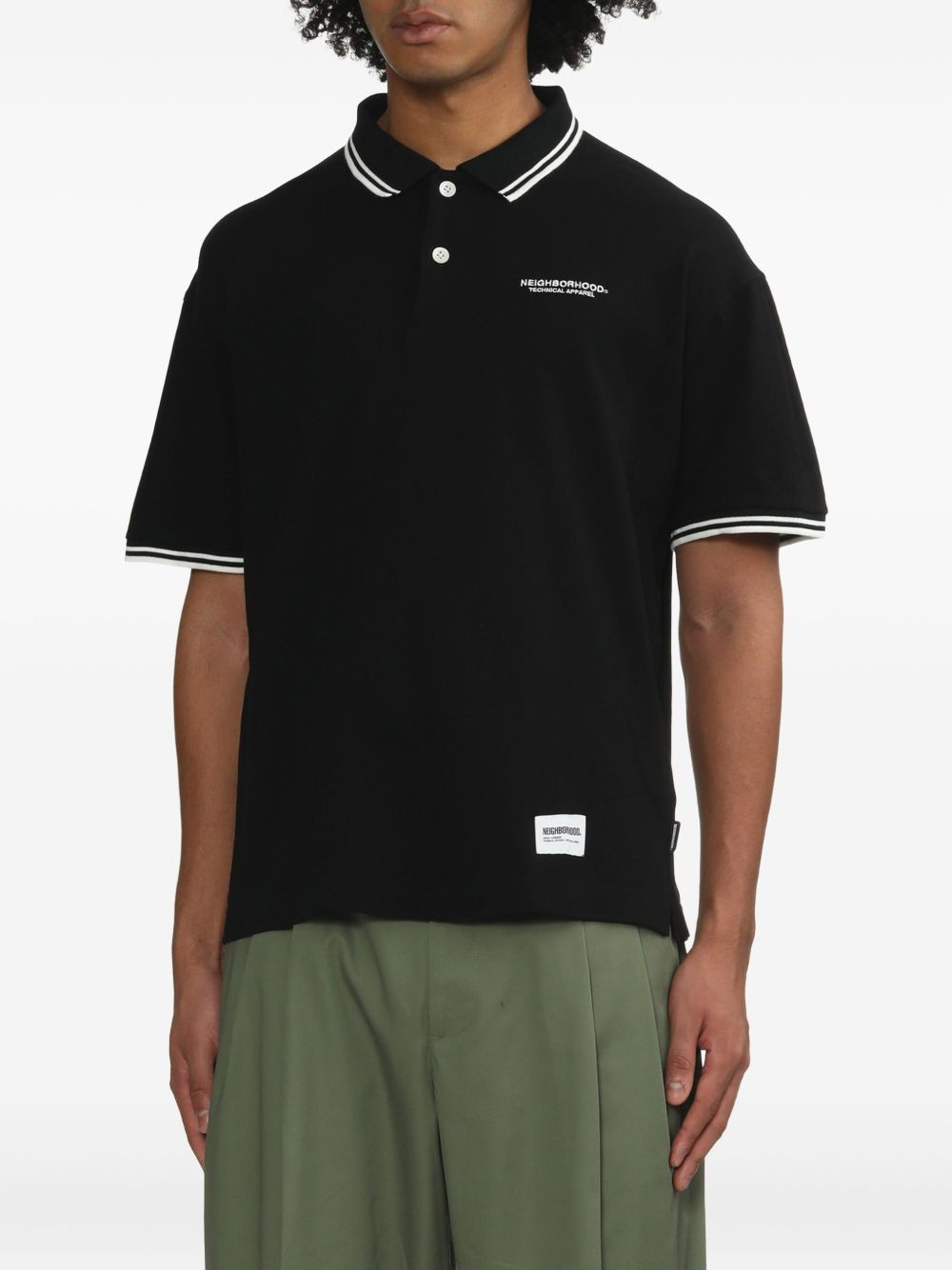 tipped polo shirt - 3