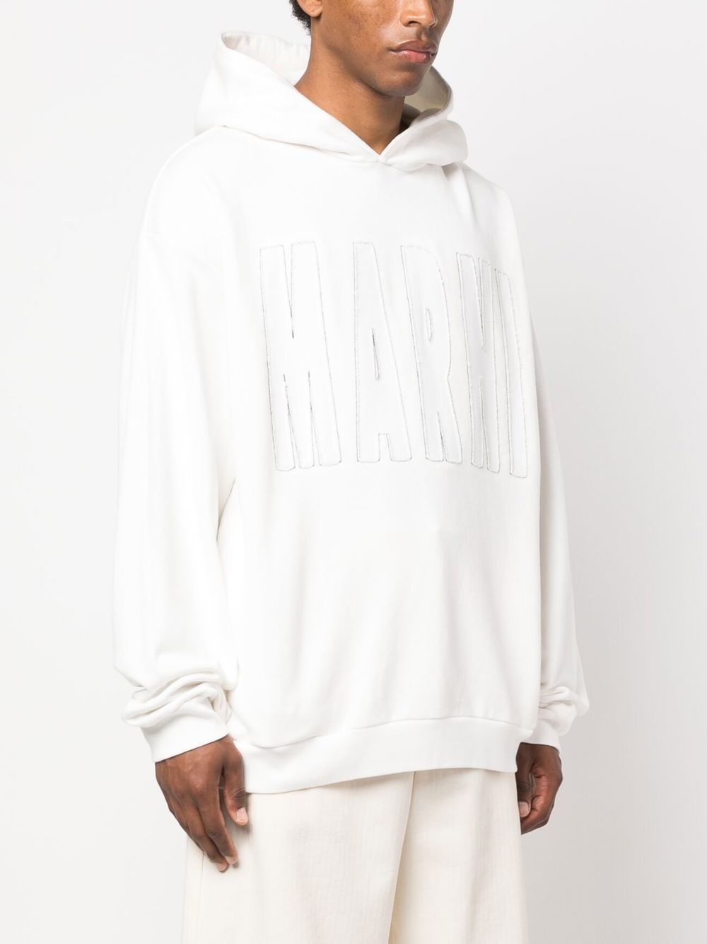 logo-print hoodie - 3