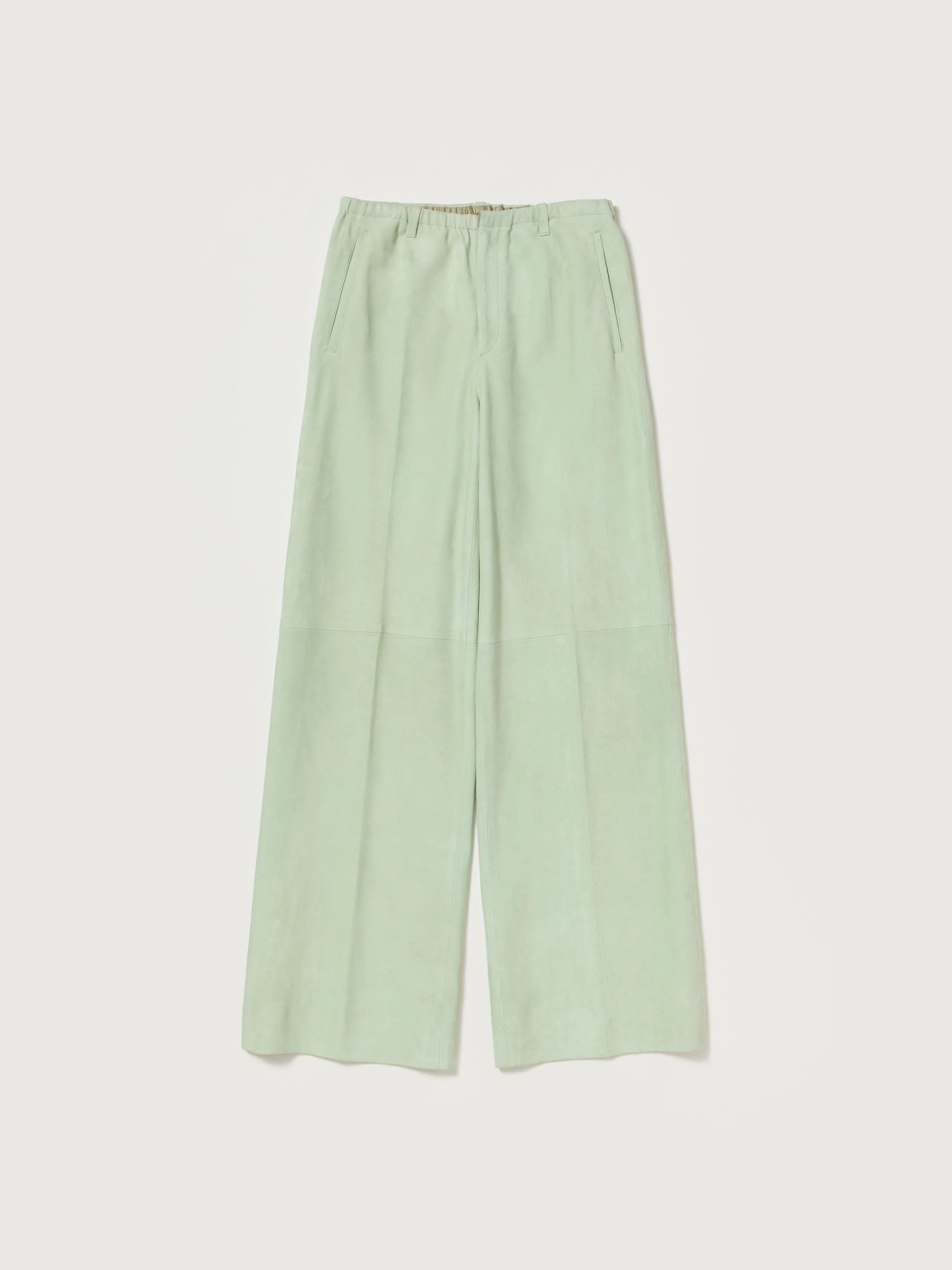 SILKY GRAIN SUEDE DRAWSTRING PANTS - 1