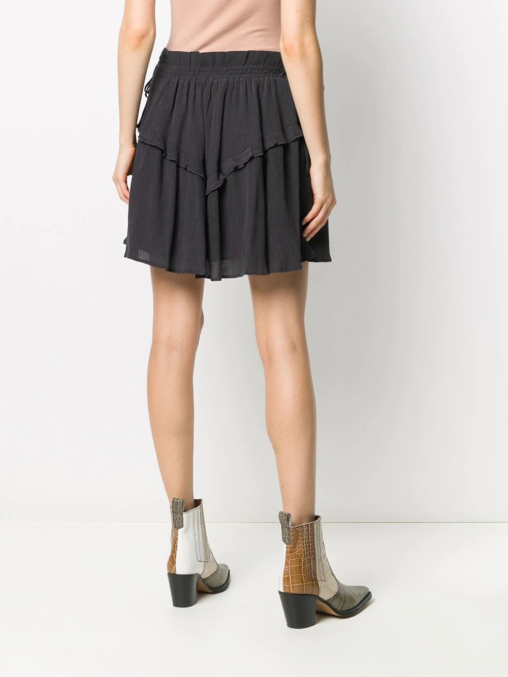 asymmetric hem skirt - 4