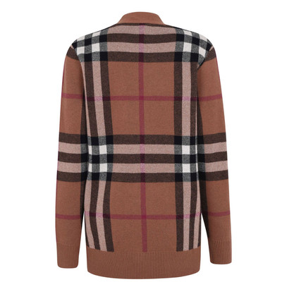 Burberry WOOL CASHMERE JACQUARD CARDIGAN outlook