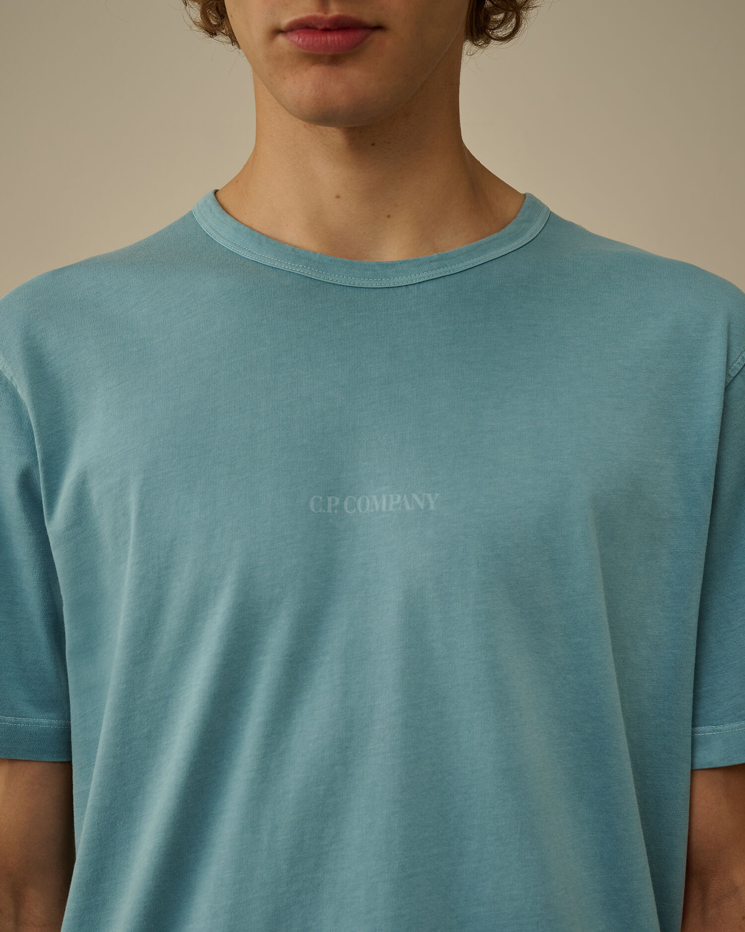 24/1 Jersey Short Sleeve Resist Dyed Logo T-Shirt - 5