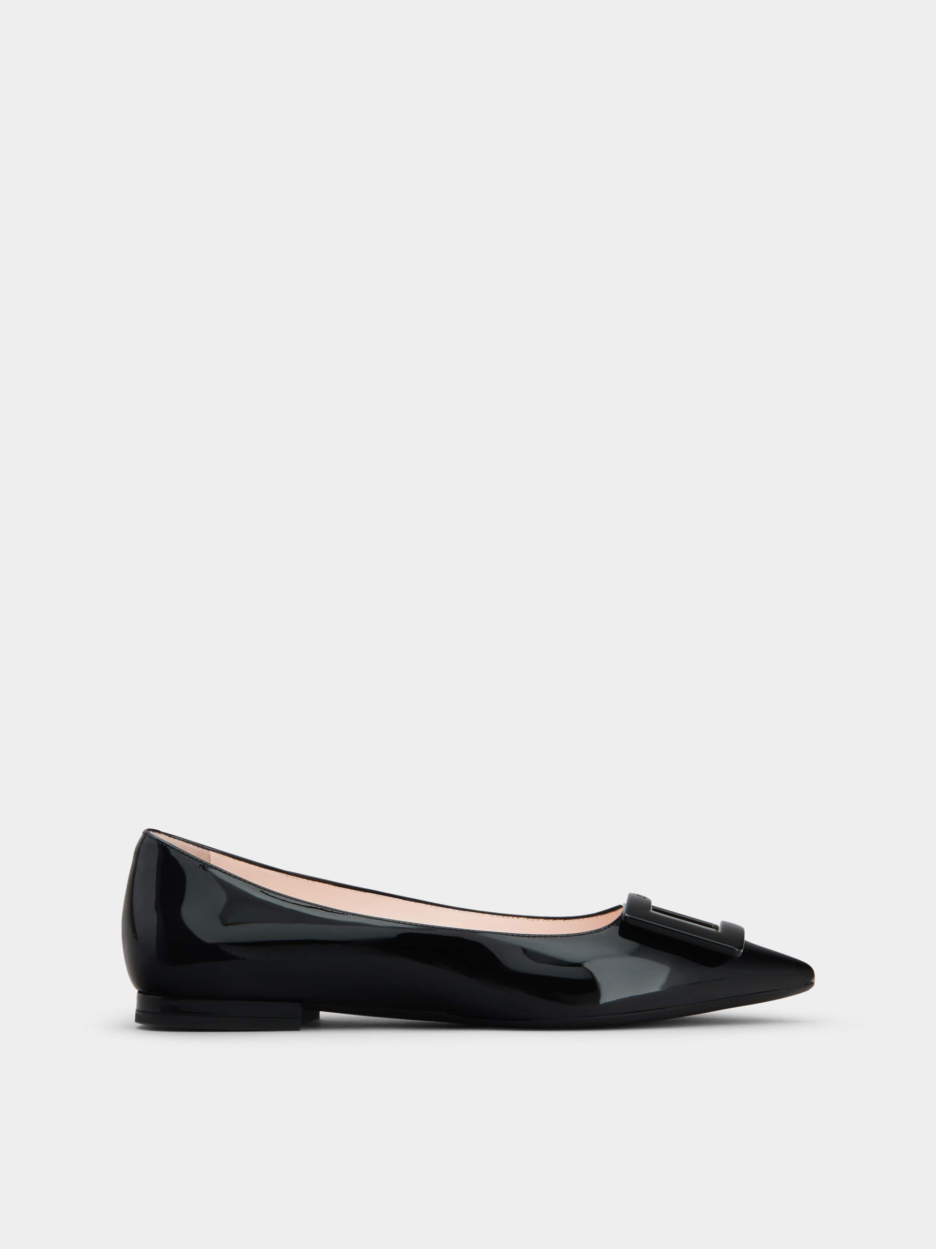 Gommettine Lacquered Buckle Ballerinas in Patent Leather - 1