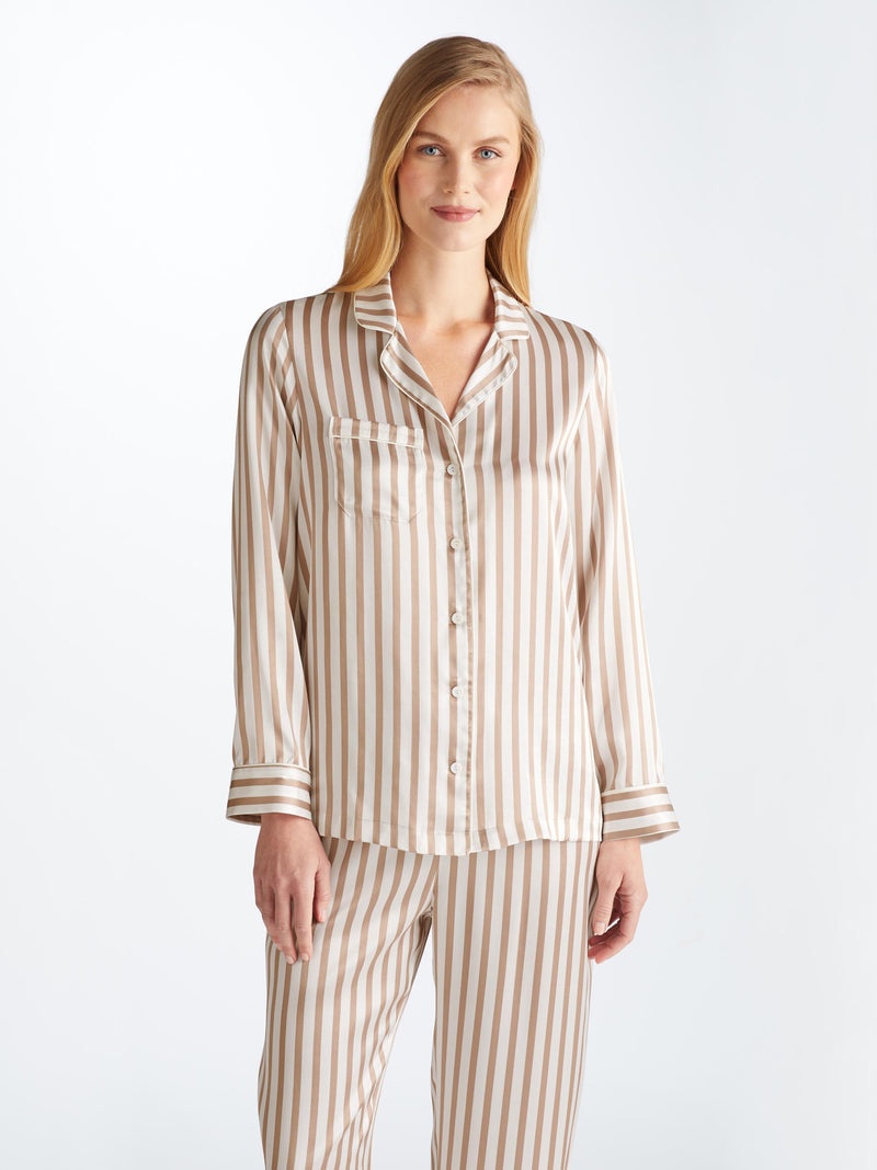 Women's Pajamas Brindisi 110 Silk Satin Gold - 2