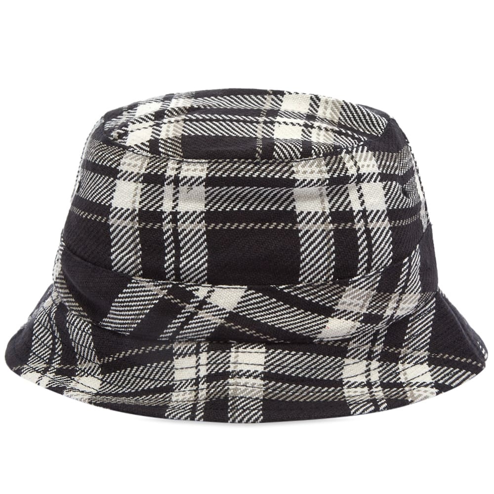 Universal Works Heavy Check Bucket Hat - 1