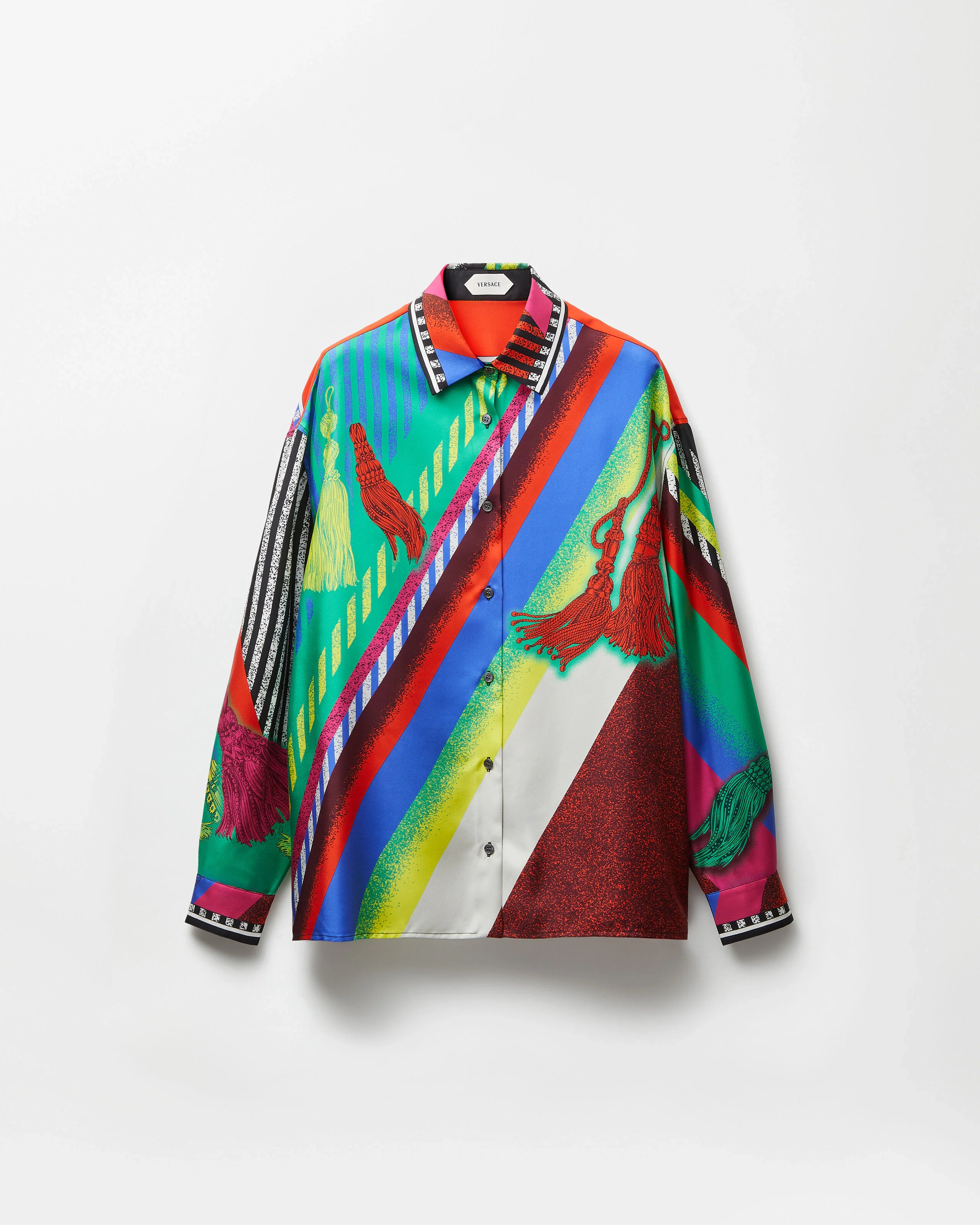 Printed Silk Twill Shirt - 1
