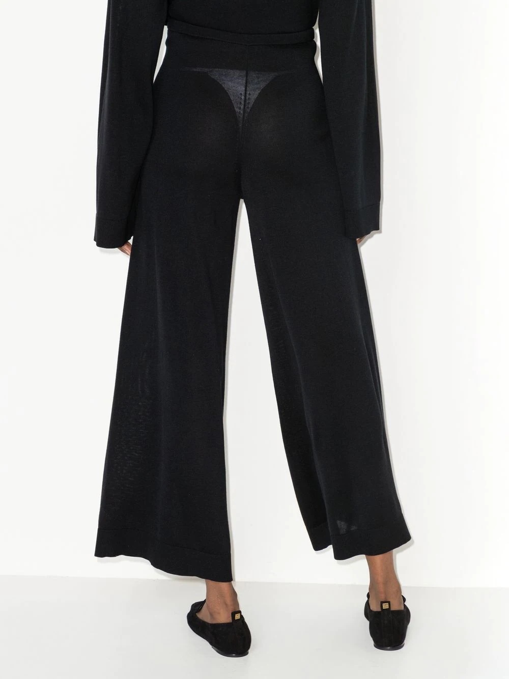 knitted silk-cashmere trousers - 3