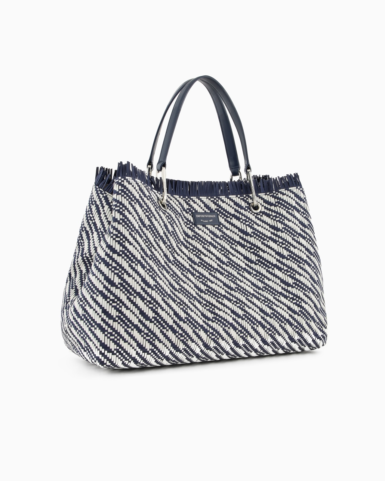 MYEA LARGE BASKETWEAVE SHOPPER BAG - 2