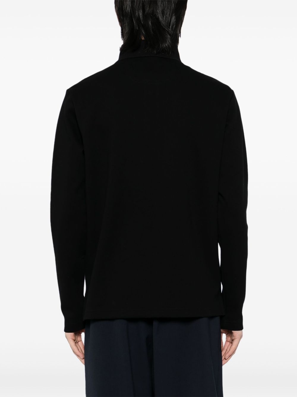 logo-print polo shirt - 3