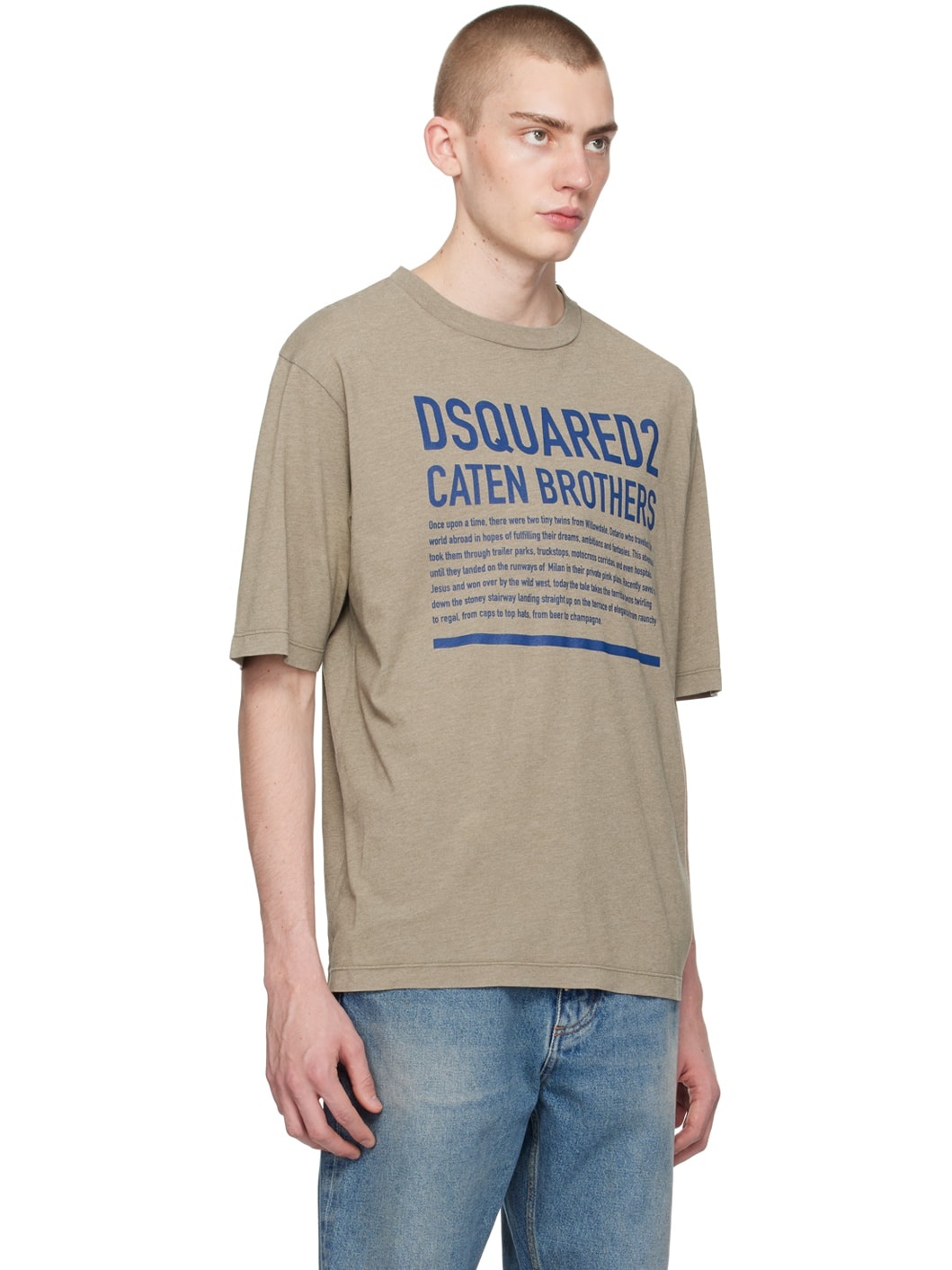Khaki Loose Fit T-Shirt - 2