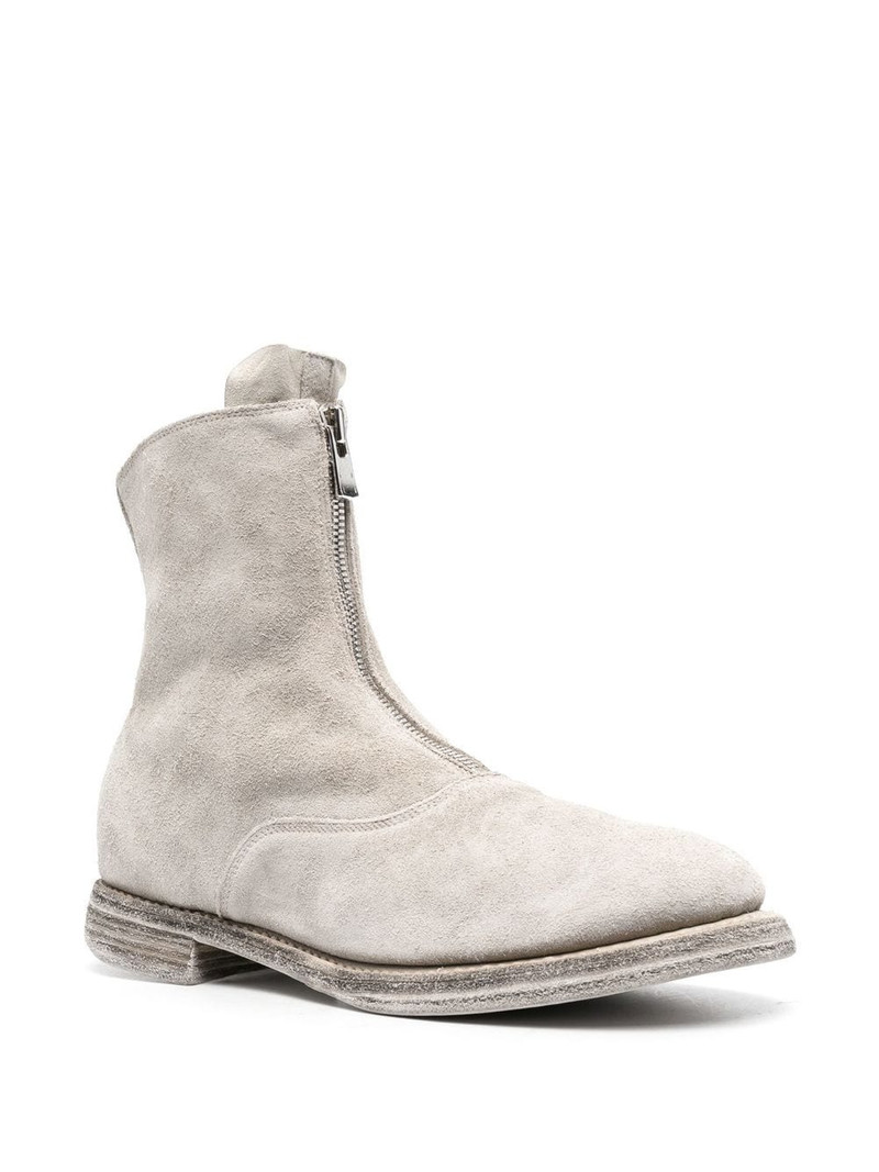 Guidi front-zip ankle boots outlook