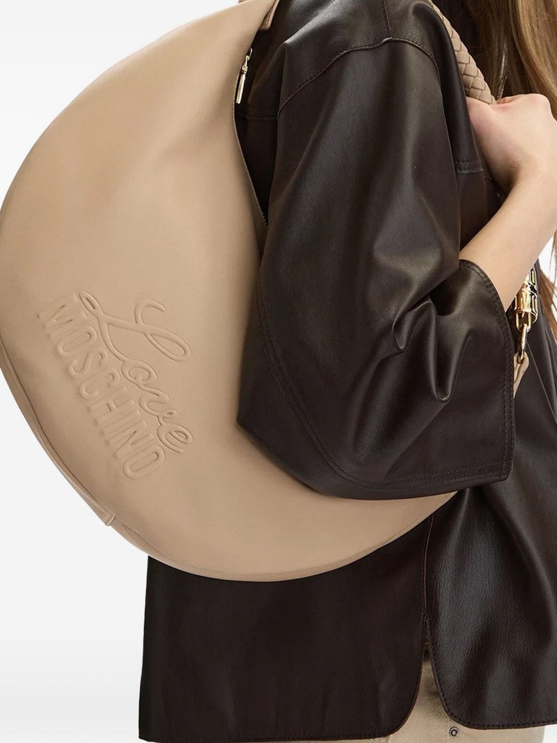 Moschino logo-detail braided-handle tote bag outlook