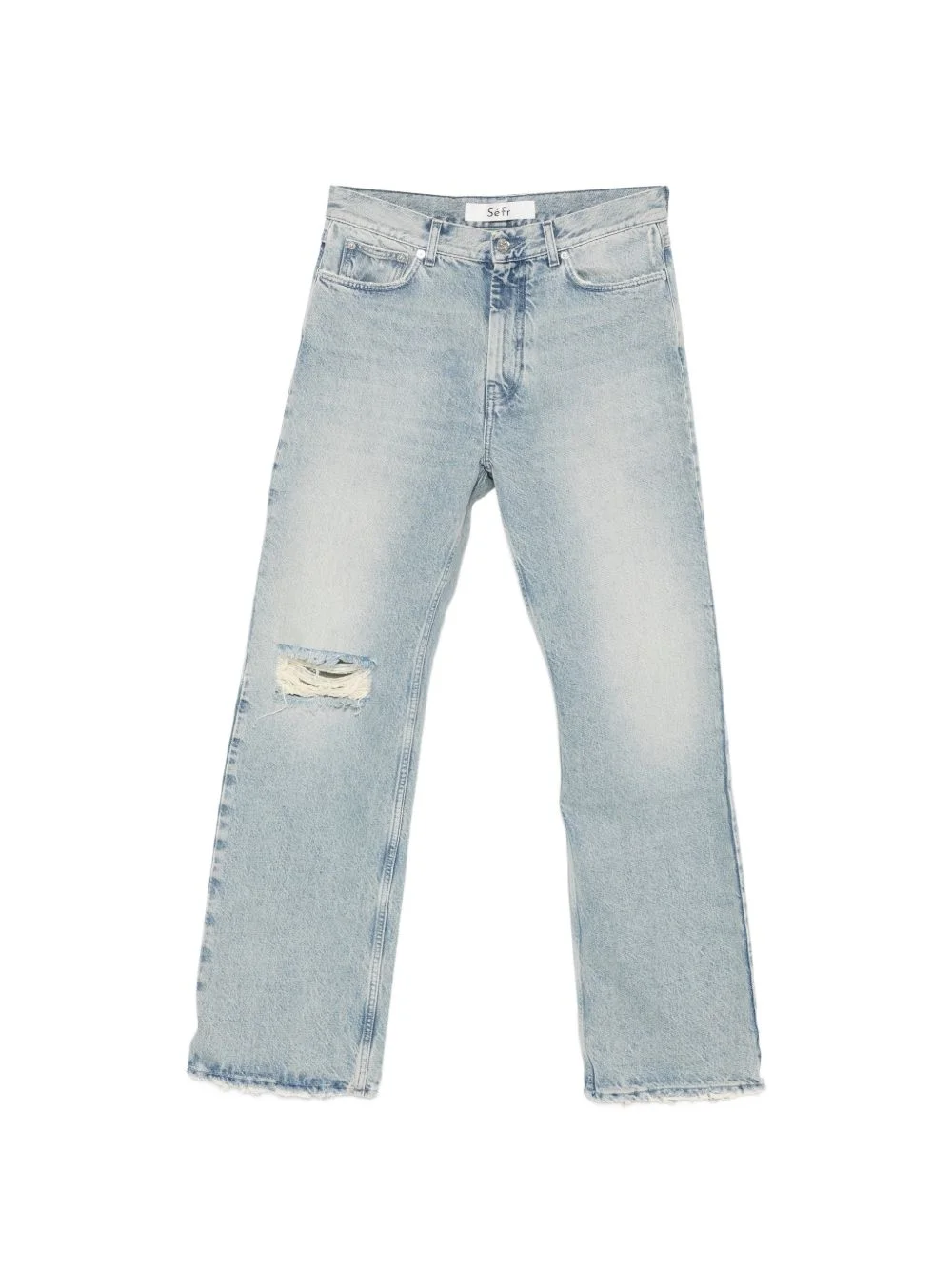 Swirl distressed jeans - 1