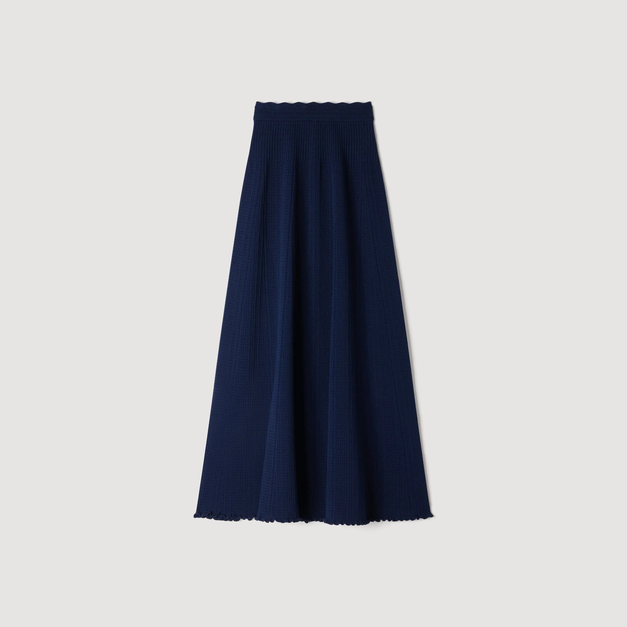 POINTELLE KNIT MAXI SKIRT - 1