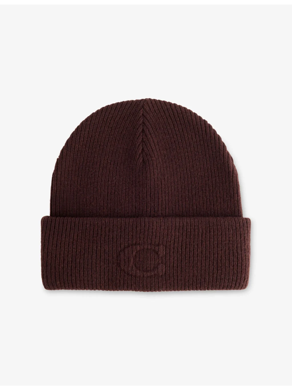 C Embossed-Logo Wool-Blend Beanie - 1