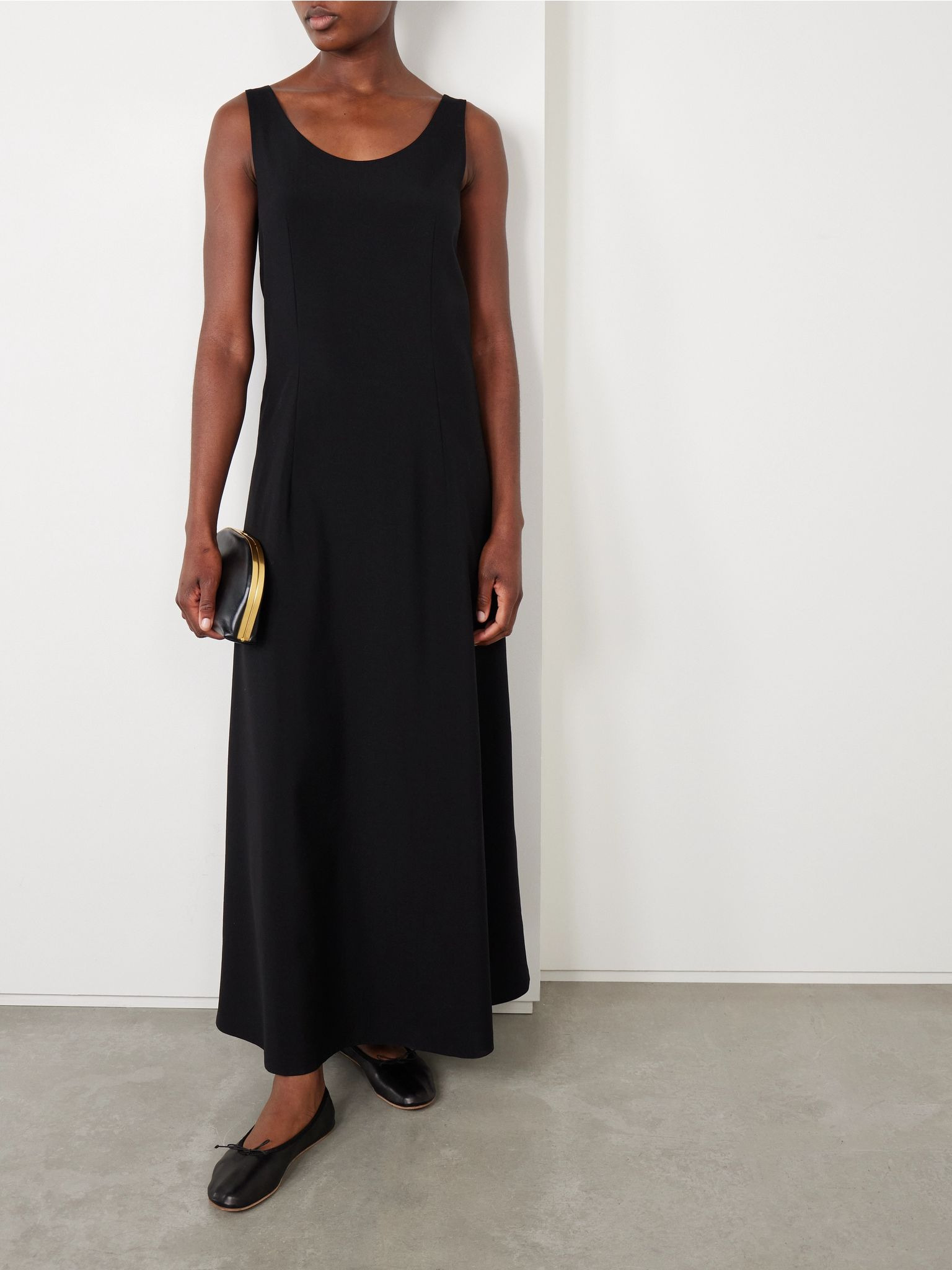 Teza wool maxi dress Black - 2