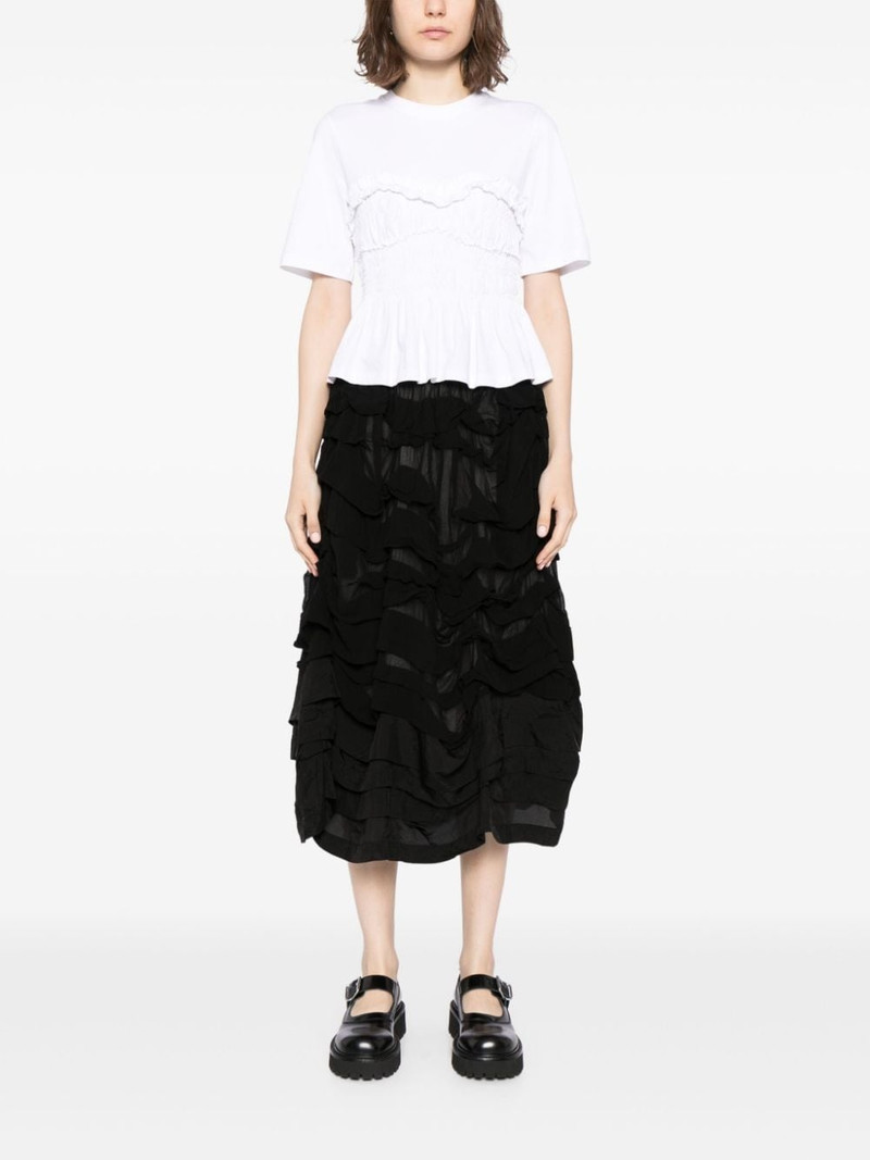 Comme des Garçons Comme des Garçons ruffled midi skirt outlook