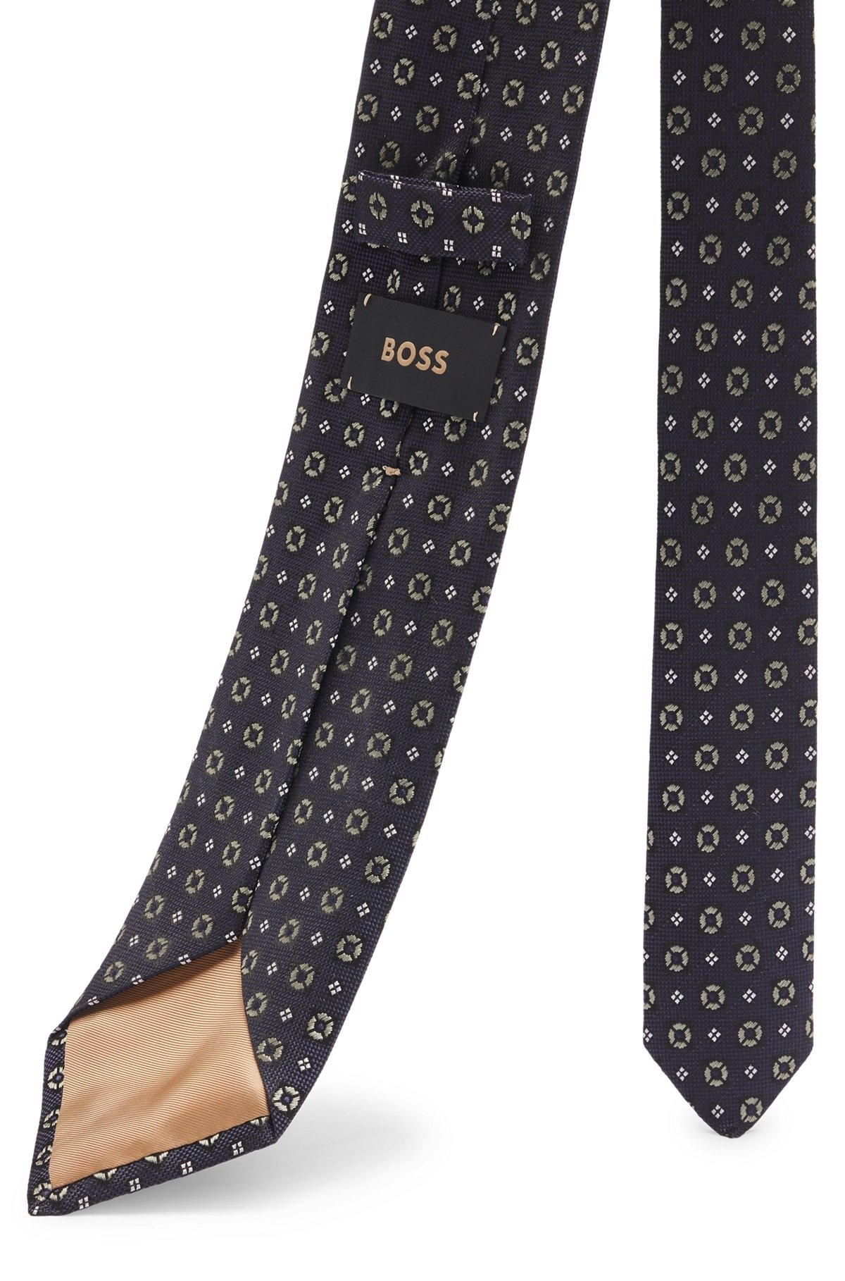 PATTERNED TIE IN ITALIAN SILK JACQUARD - 5
