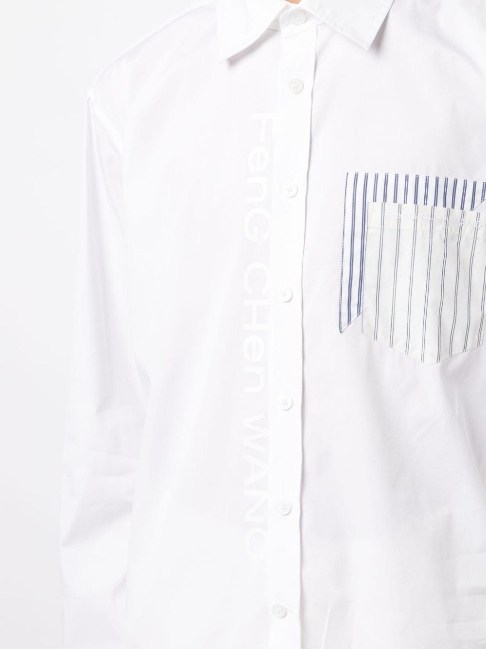 logo-print cotton-blend shirt - 5