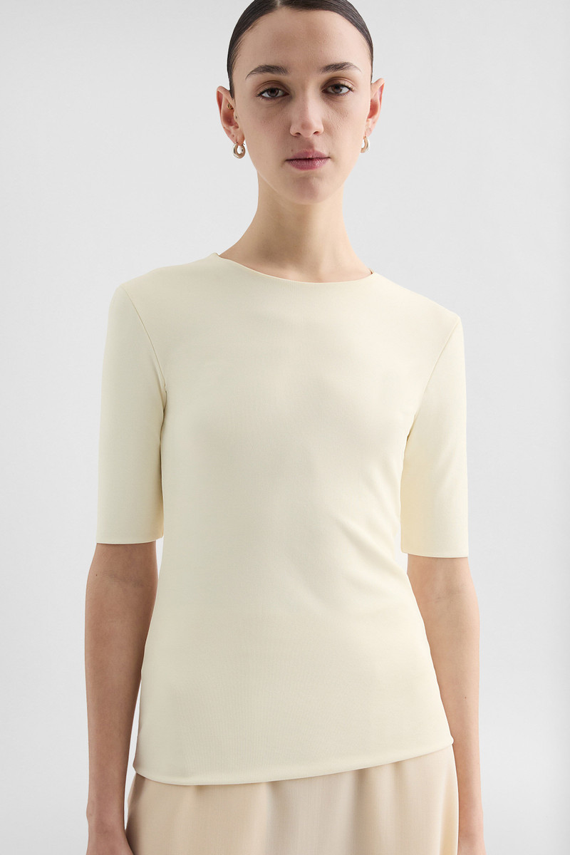 Fluid Viscose Crew-Neck Top 4