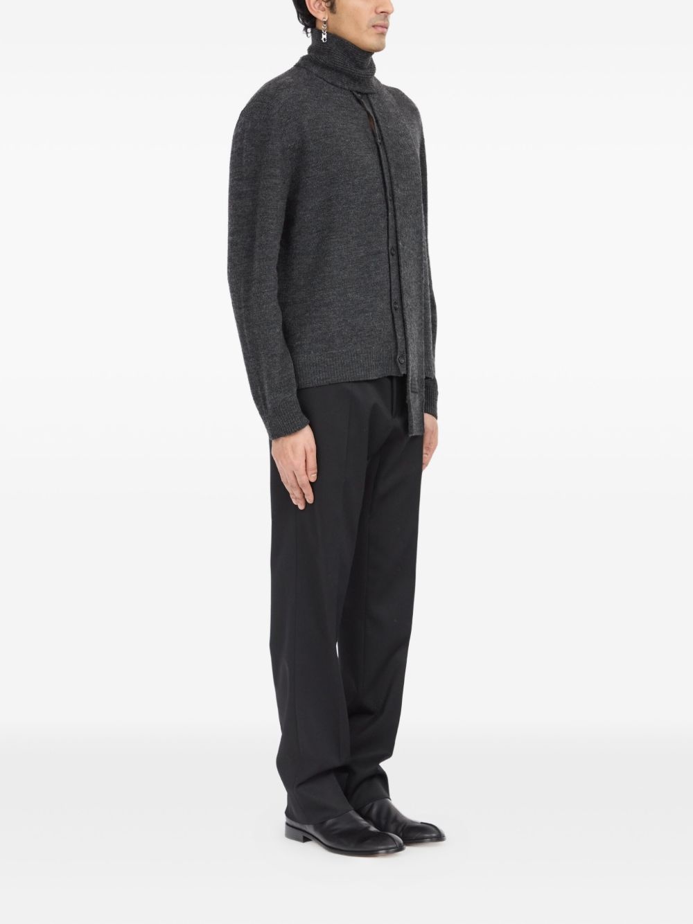 virgin wool-blend cardigan - 3