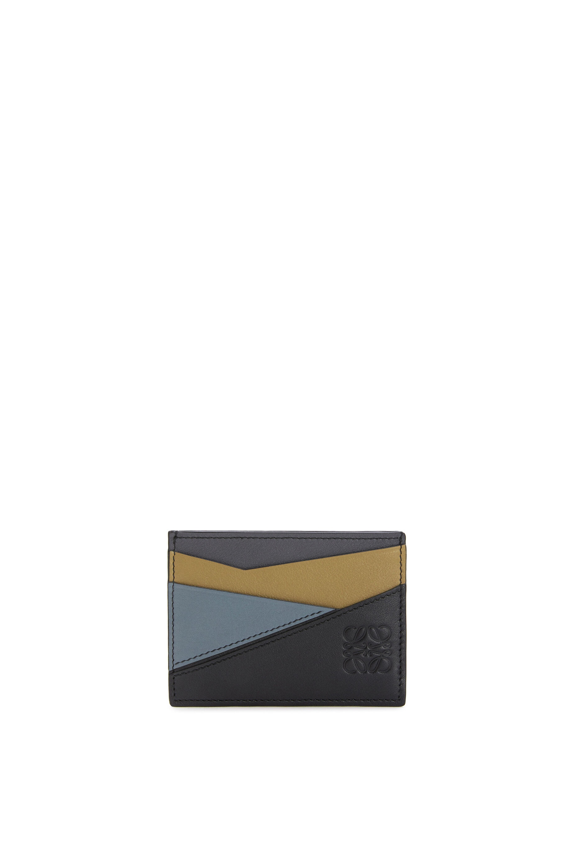 Puzzle plain cardholder in classic calfskin - 1