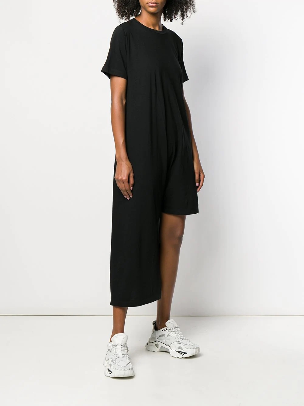 asymmetric T-shirt dress - 3