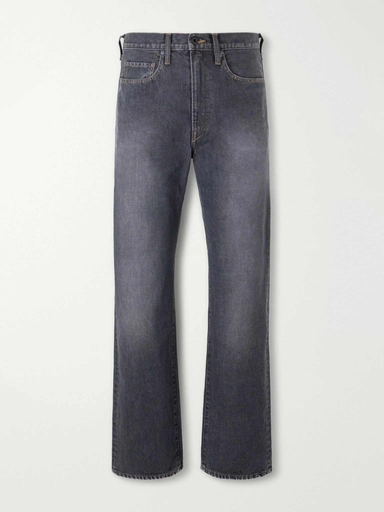 Straight-Leg Jeans Black - 1