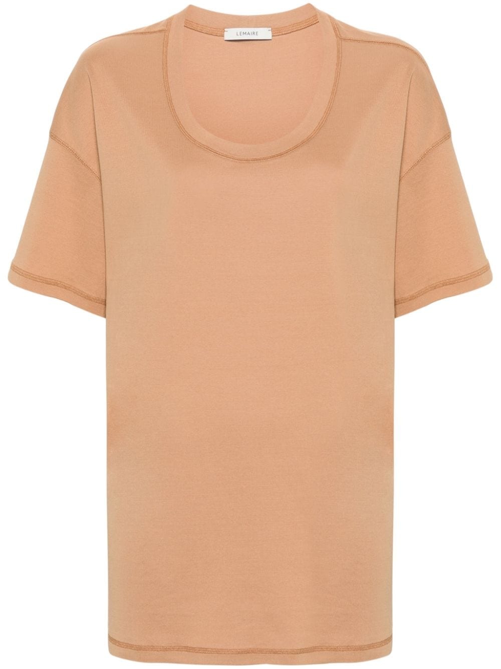 seam-detailing T-shirt - 1
