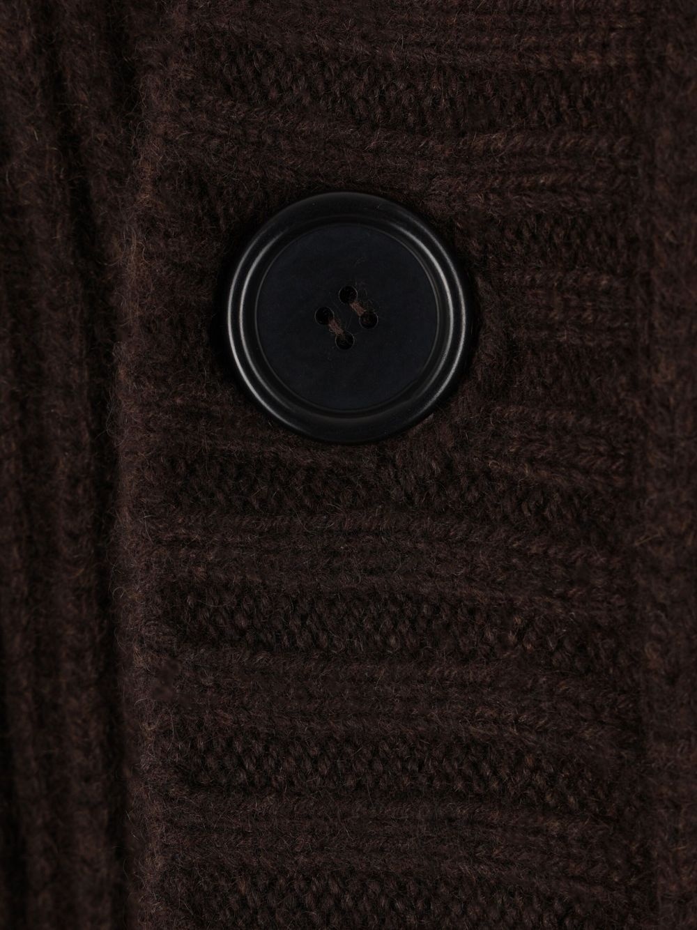 hooded ribbed cardigan - 3