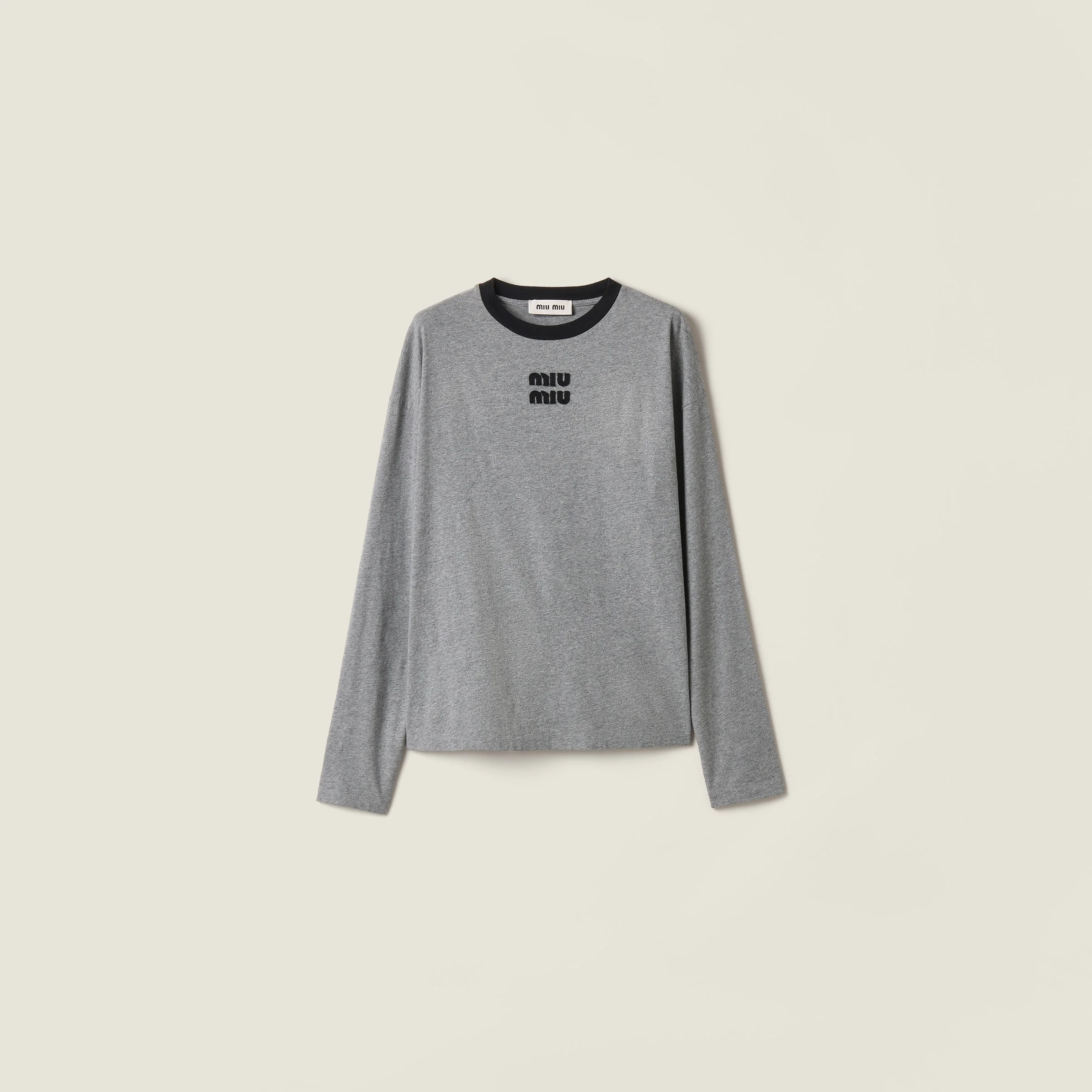 Long-sleeved cotton jersey T-shirt - 1