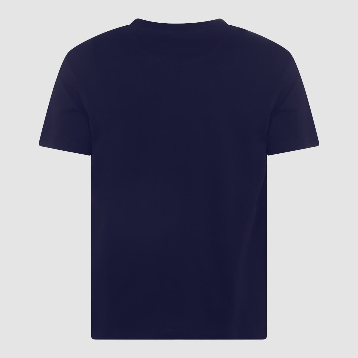 VALENTINO NAVY BLUE COTTON T-SHIRT - 2