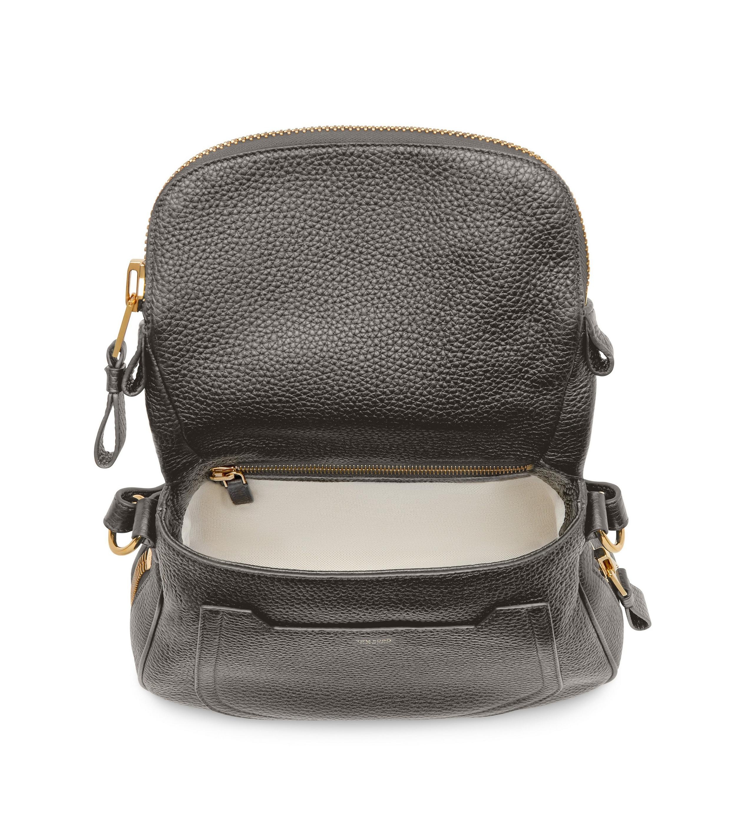 GRAIN LEATHER JENNIFER MEDIUM DOUBLE STRAP BAG - 4