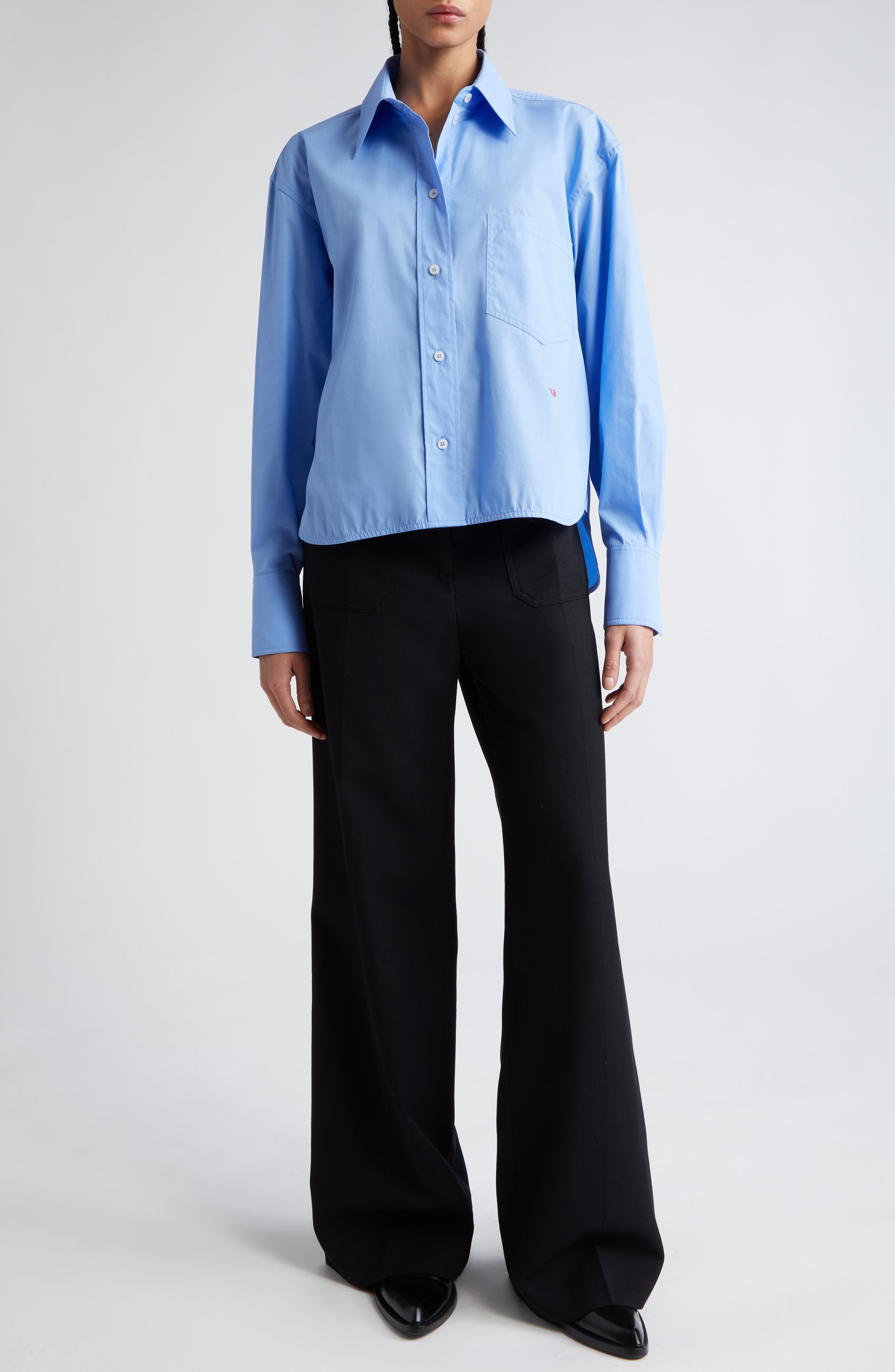 Alina Wide Leg Ponte Knit Trousers - 2