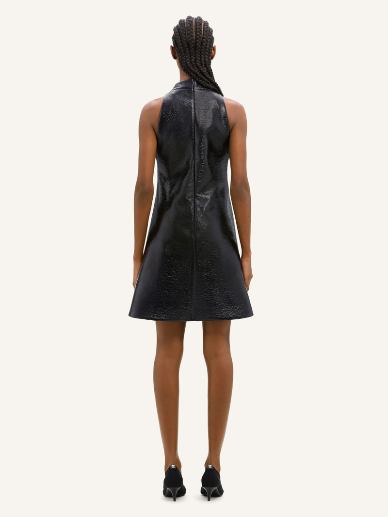 SLEEVELESS VINYL A-LINE DRESS 4