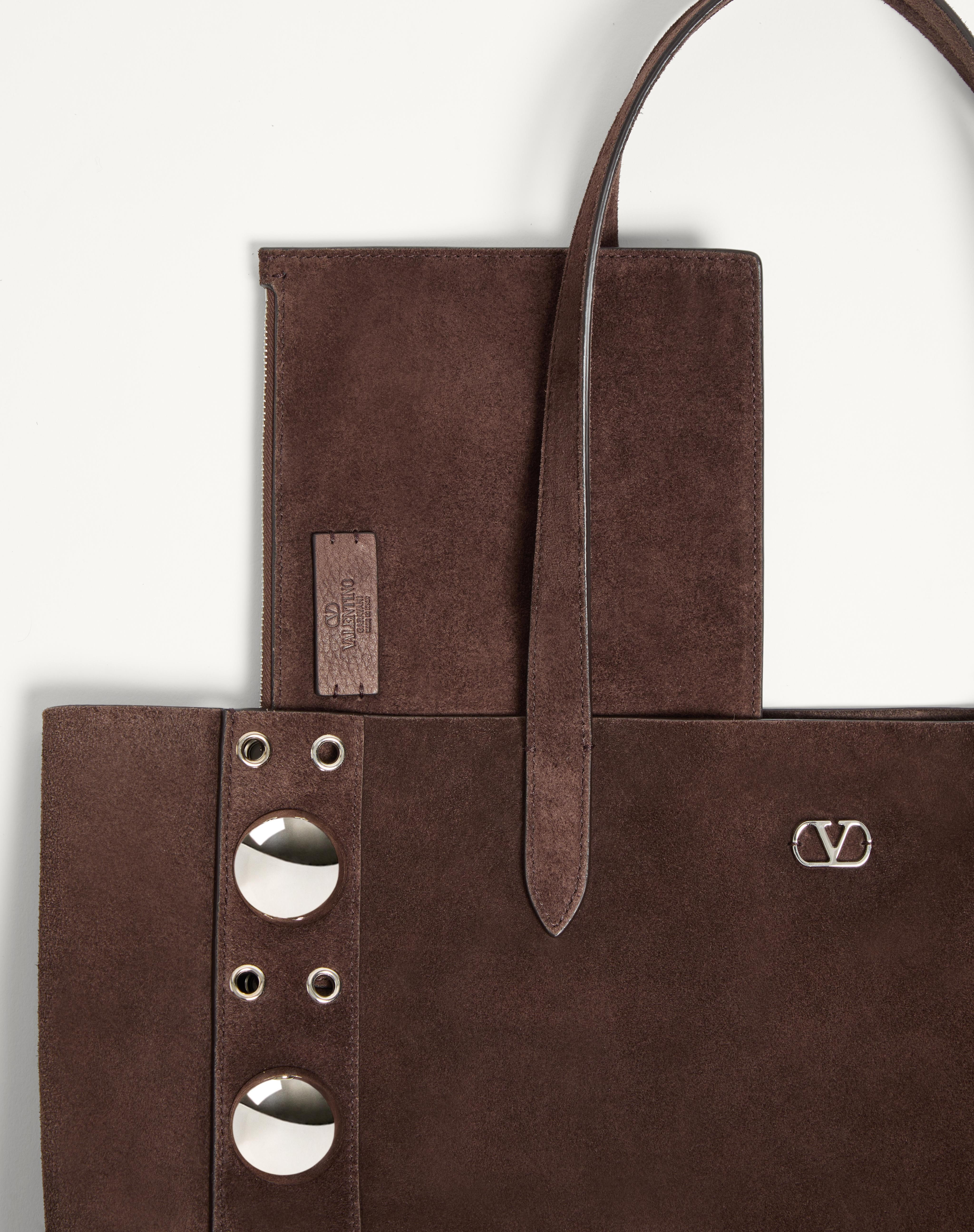 VALENTINO GARAVANI MEDIUM NELLCÔTE SUEDE SHOPPING BAG - 8