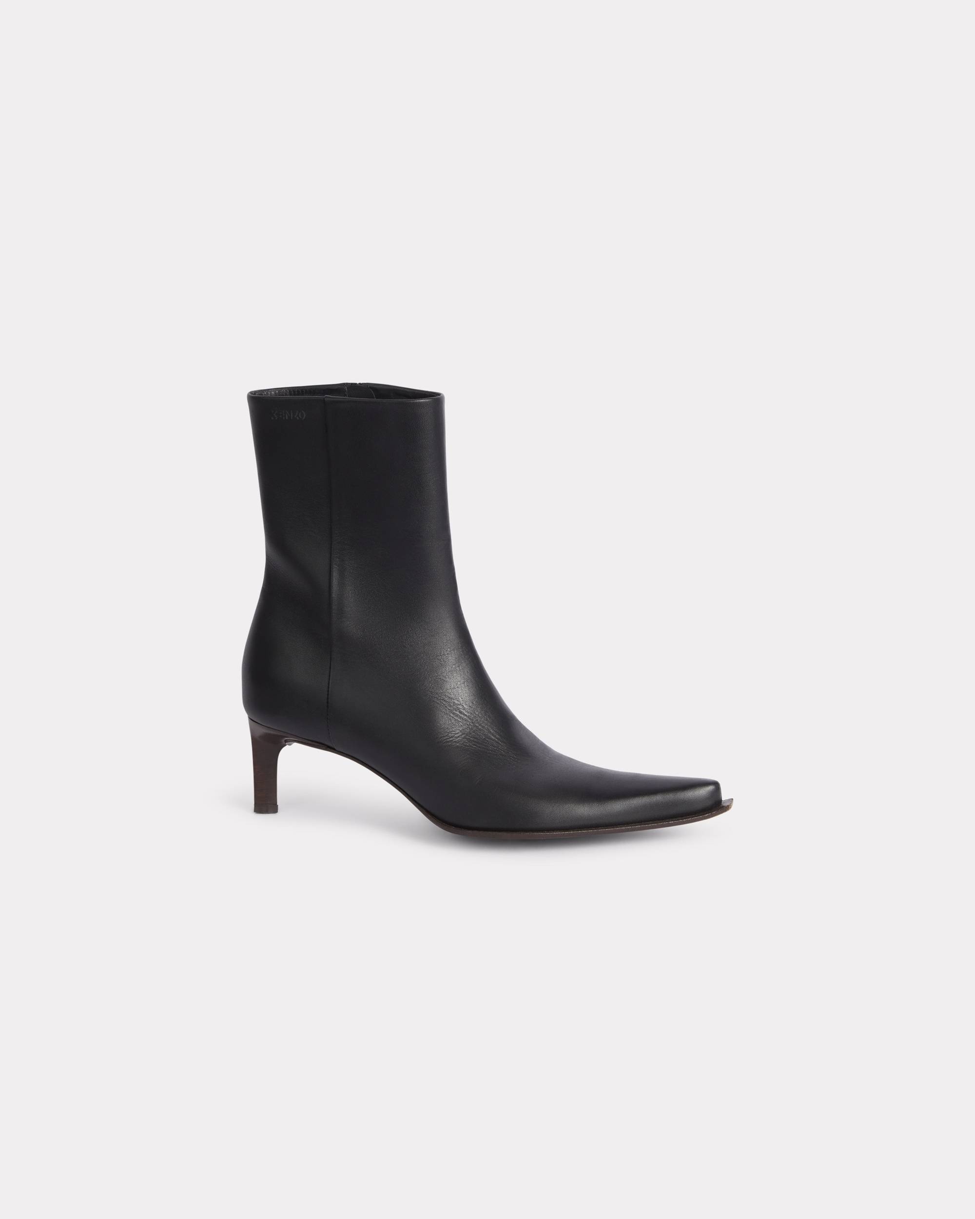 'KENZO Reia' ankle heeled boots in leather - 1