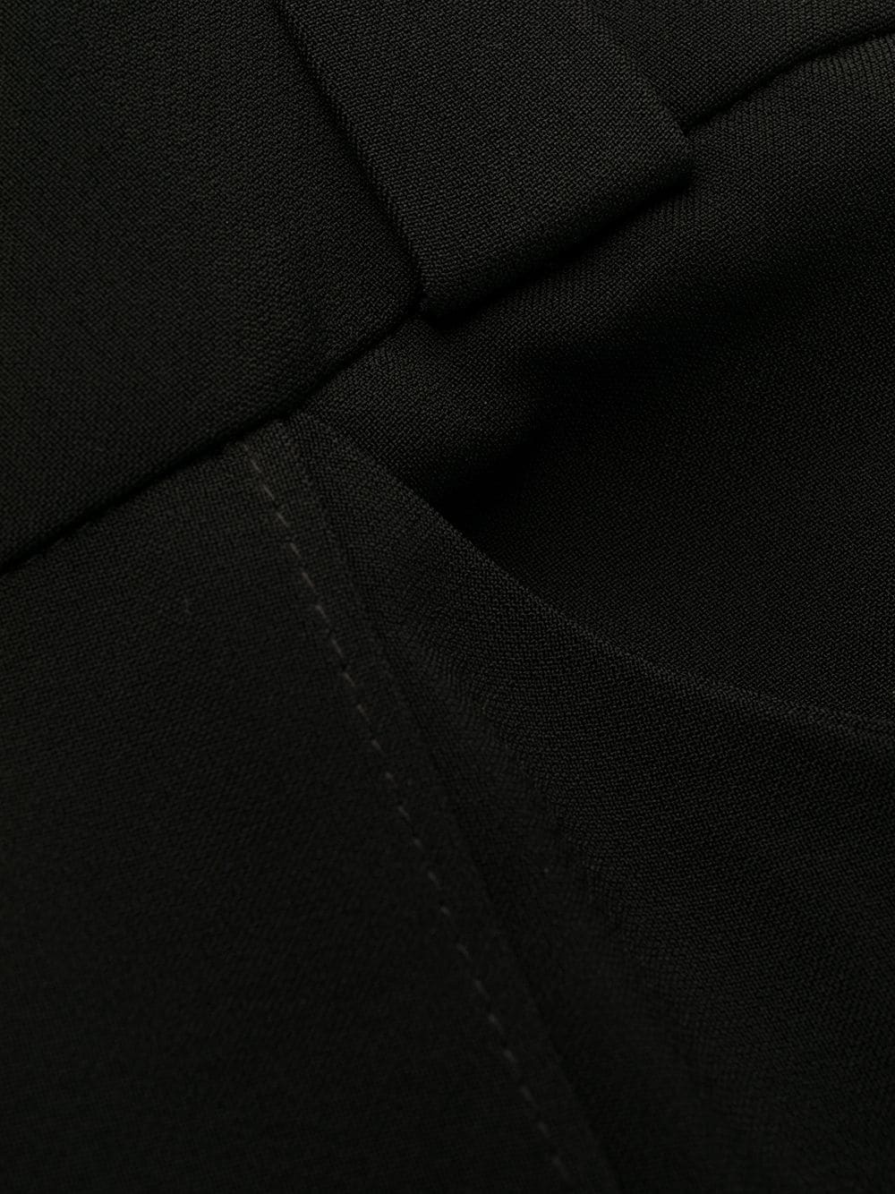 crease-detailing flared trousers - 7