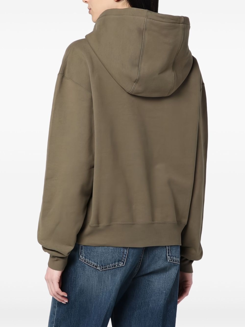 logo-embroidered hoodie - 3