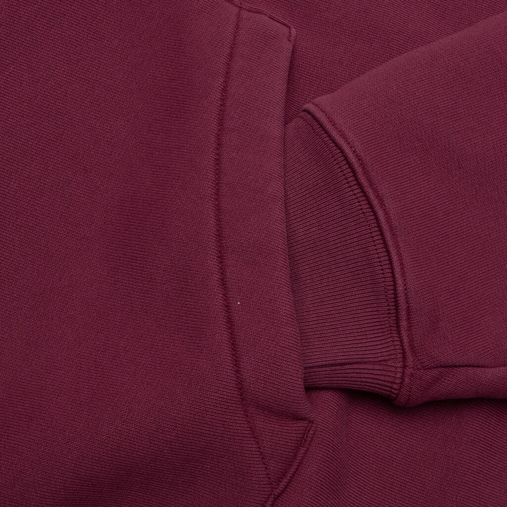MANTRA ZIP HOODIE - BURGUNDY - 4