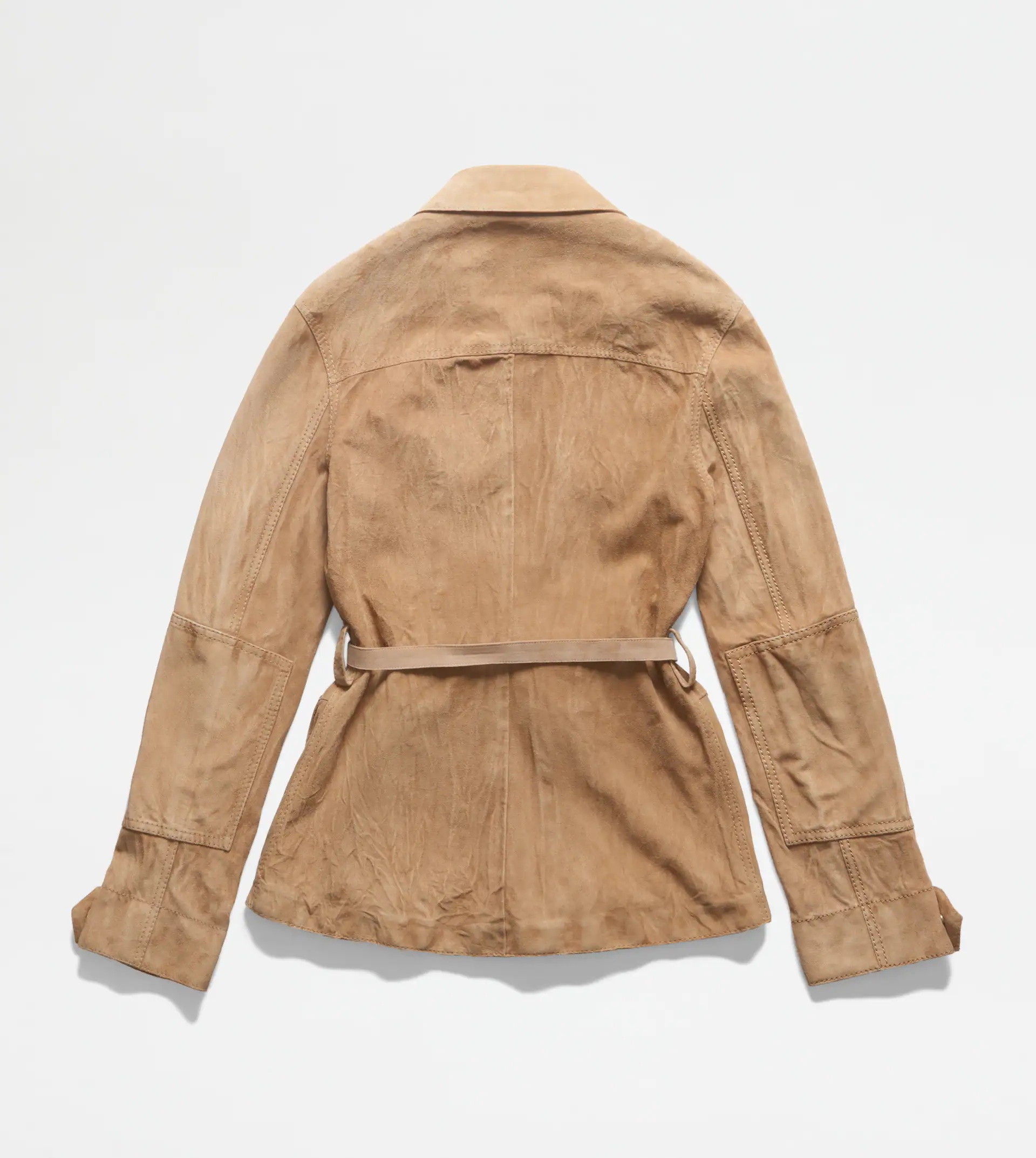 SUEDE JACKET - BEIGE - 8